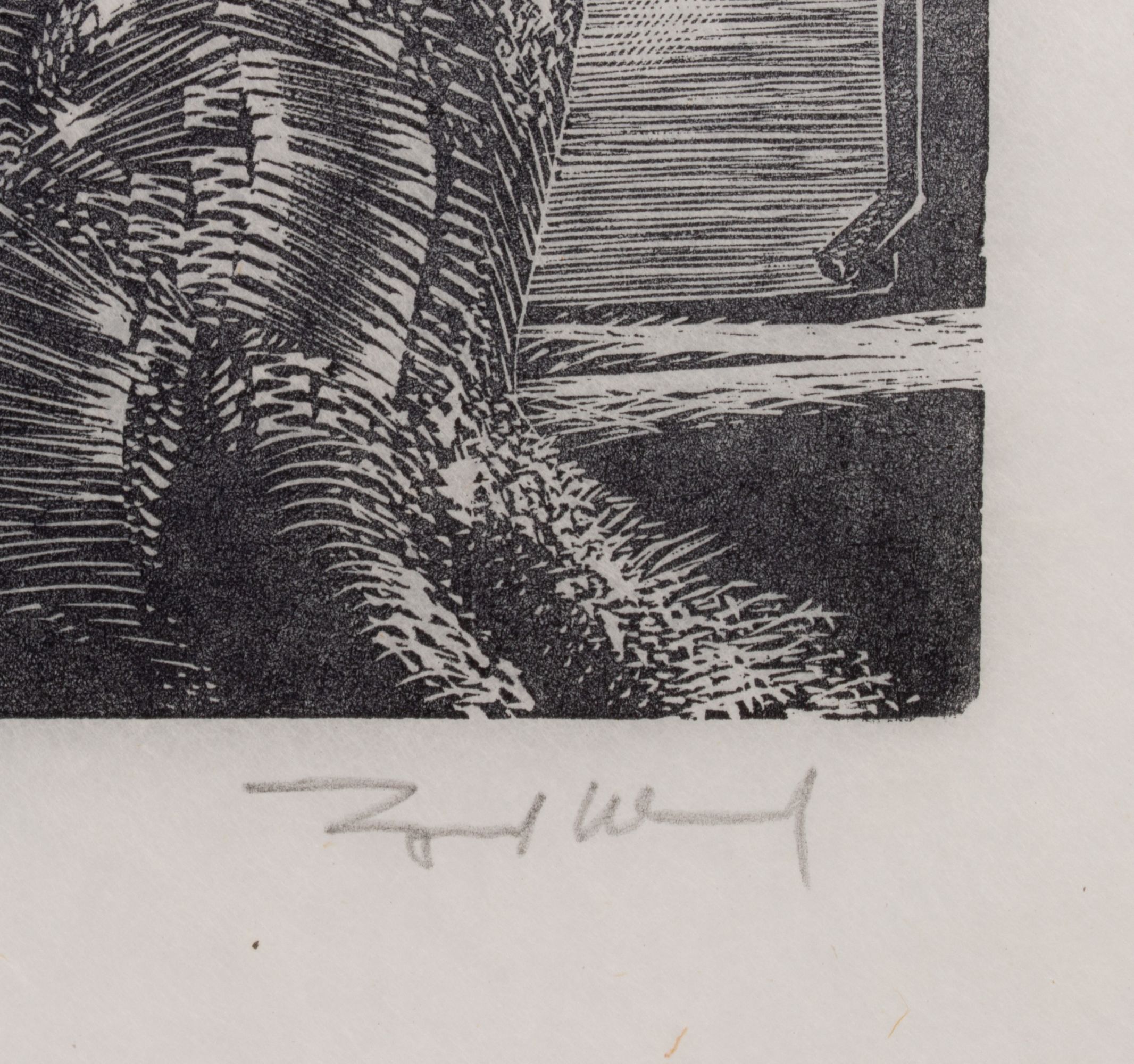 LYND WARD (1905-1985) PENCIL SIGNED WOOD ENGRAVING