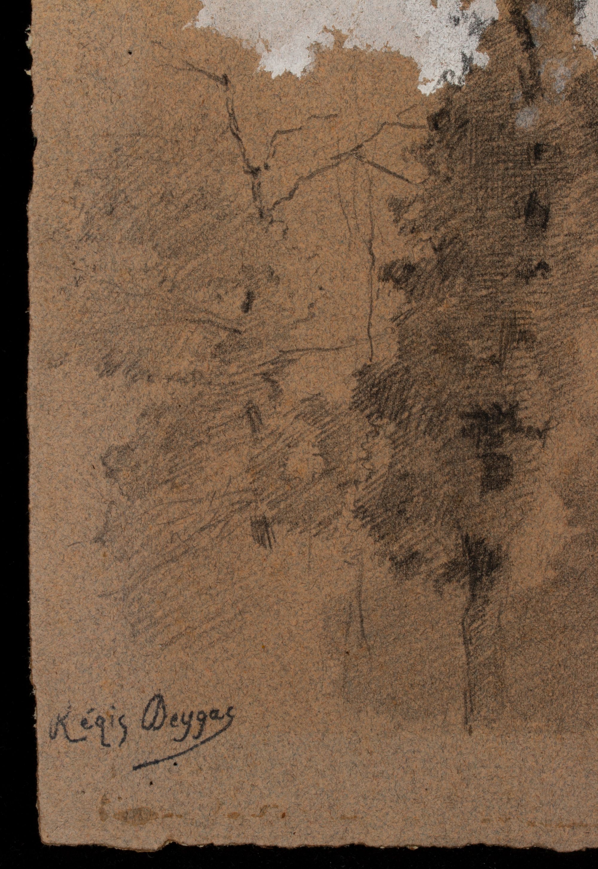 REGIS DEYGAS (1876-1943) MIXED MEDIA ON CARDSTOCK