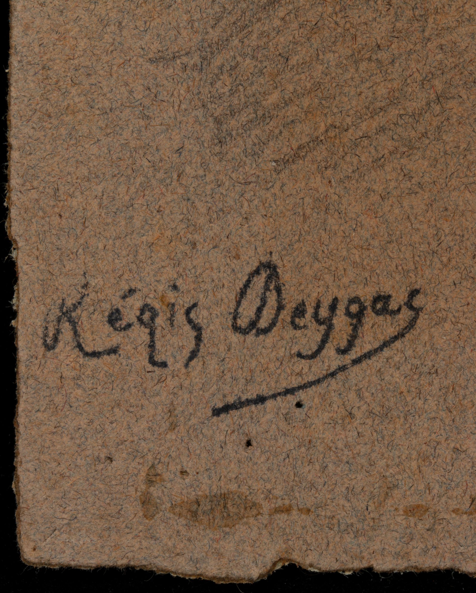 REGIS DEYGAS (1876-1943) MIXED MEDIA ON CARDSTOCK