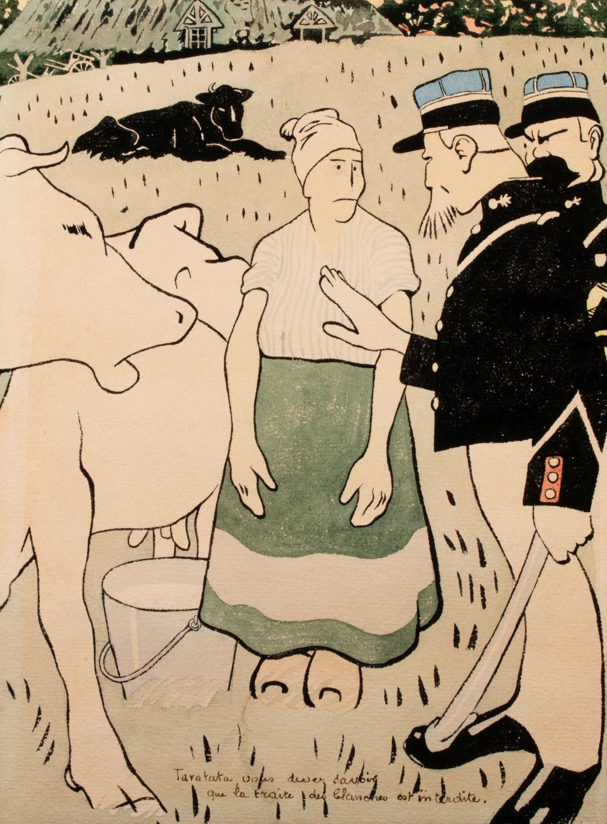 AUGUSTE ROUBILLE (1872-1955) ORIGINAL ILLUSTRATION