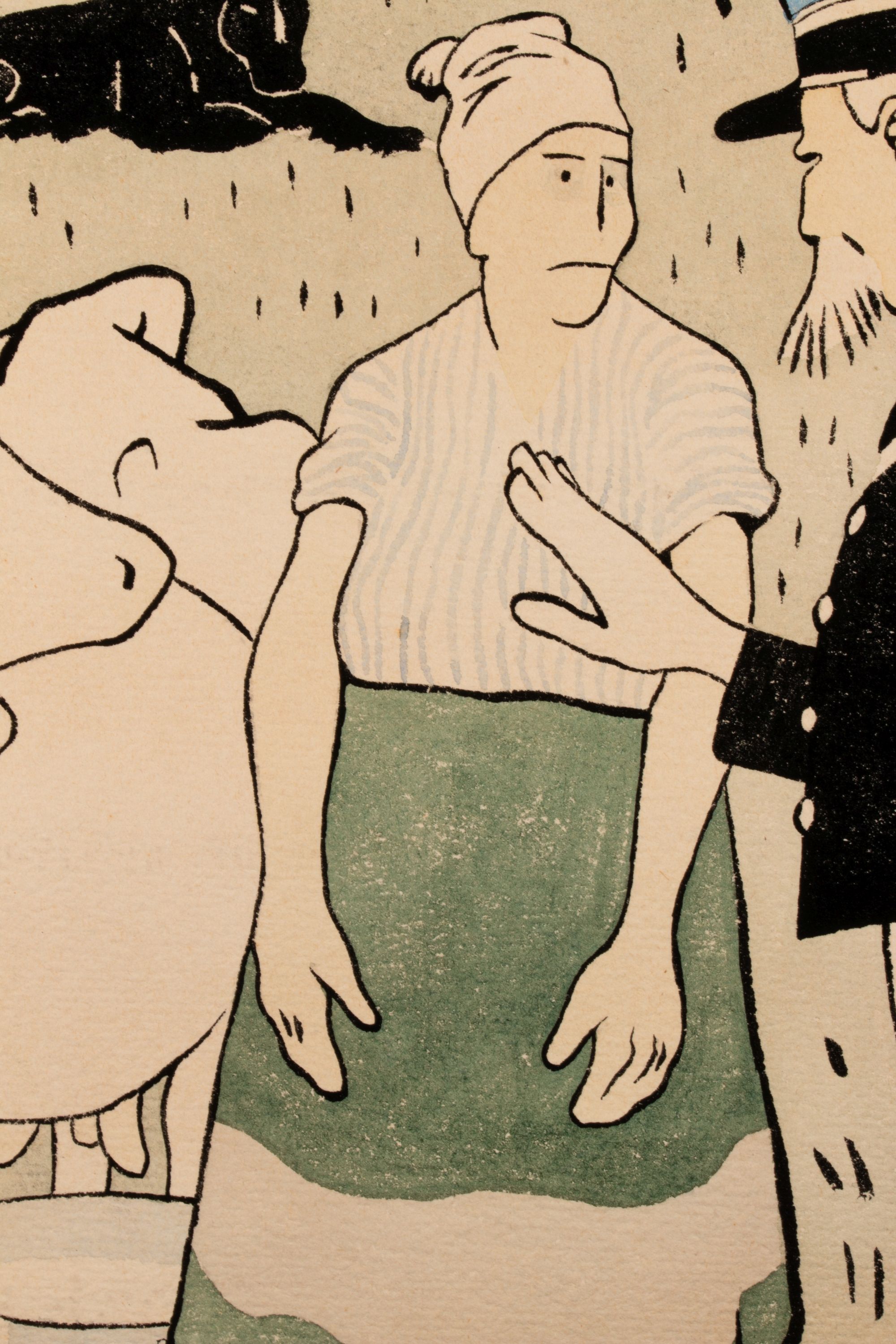 AUGUSTE ROUBILLE (1872-1955) ORIGINAL ILLUSTRATION