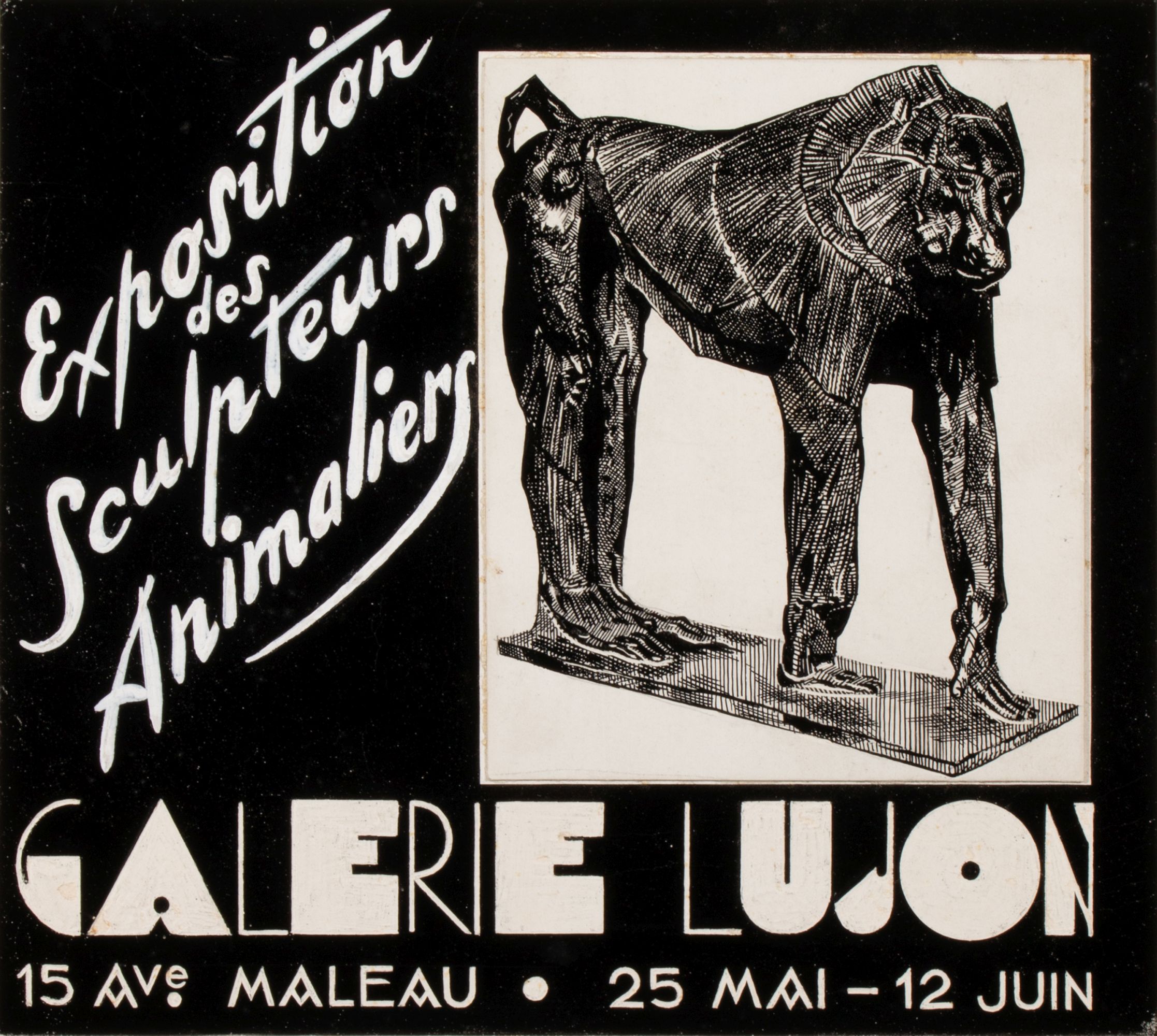 ART DECO INFLUENCE DESIGN FOR EXHIBITION OF ANIMALIERS