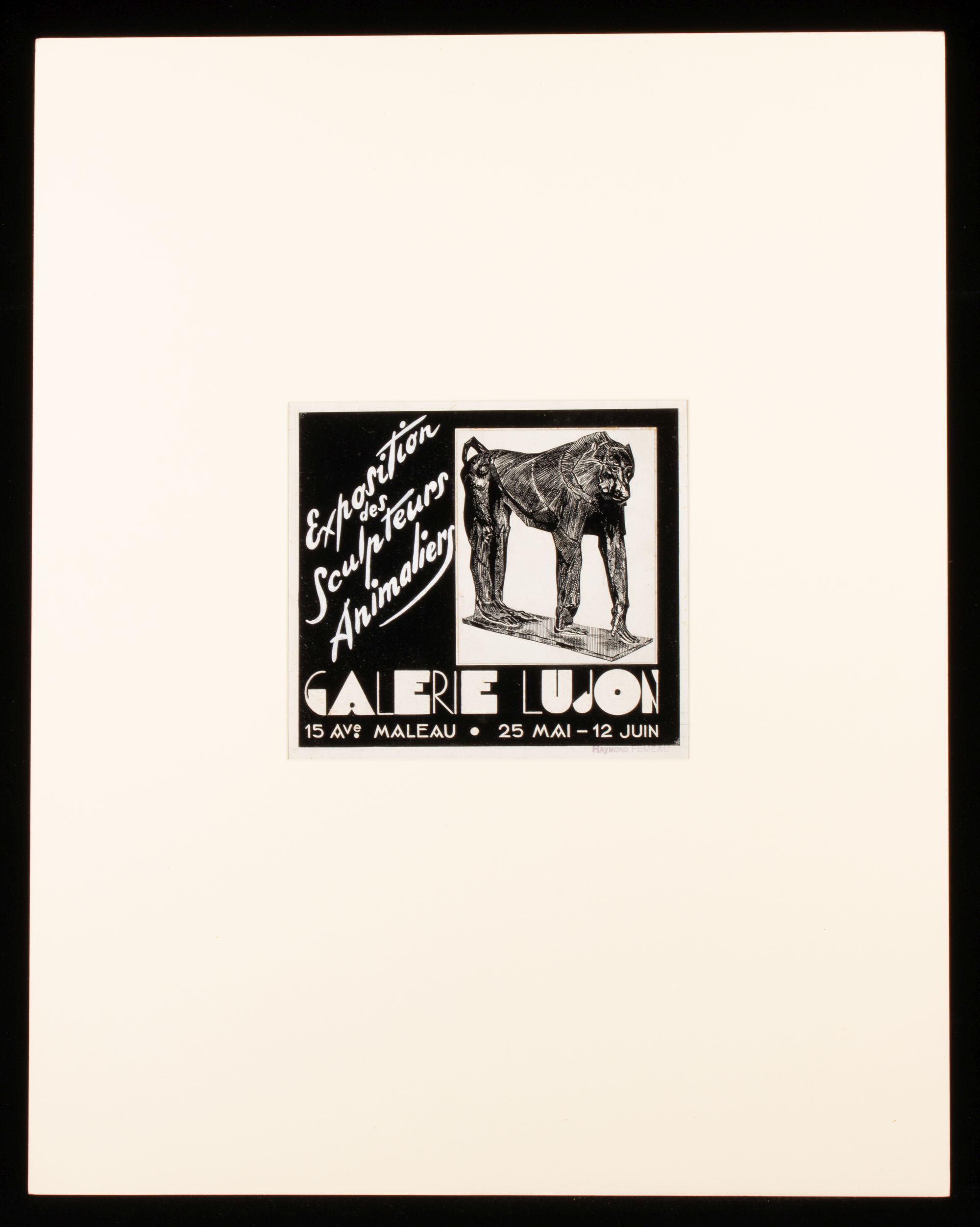 ART DECO INFLUENCE DESIGN FOR EXHIBITION OF ANIMALIERS
