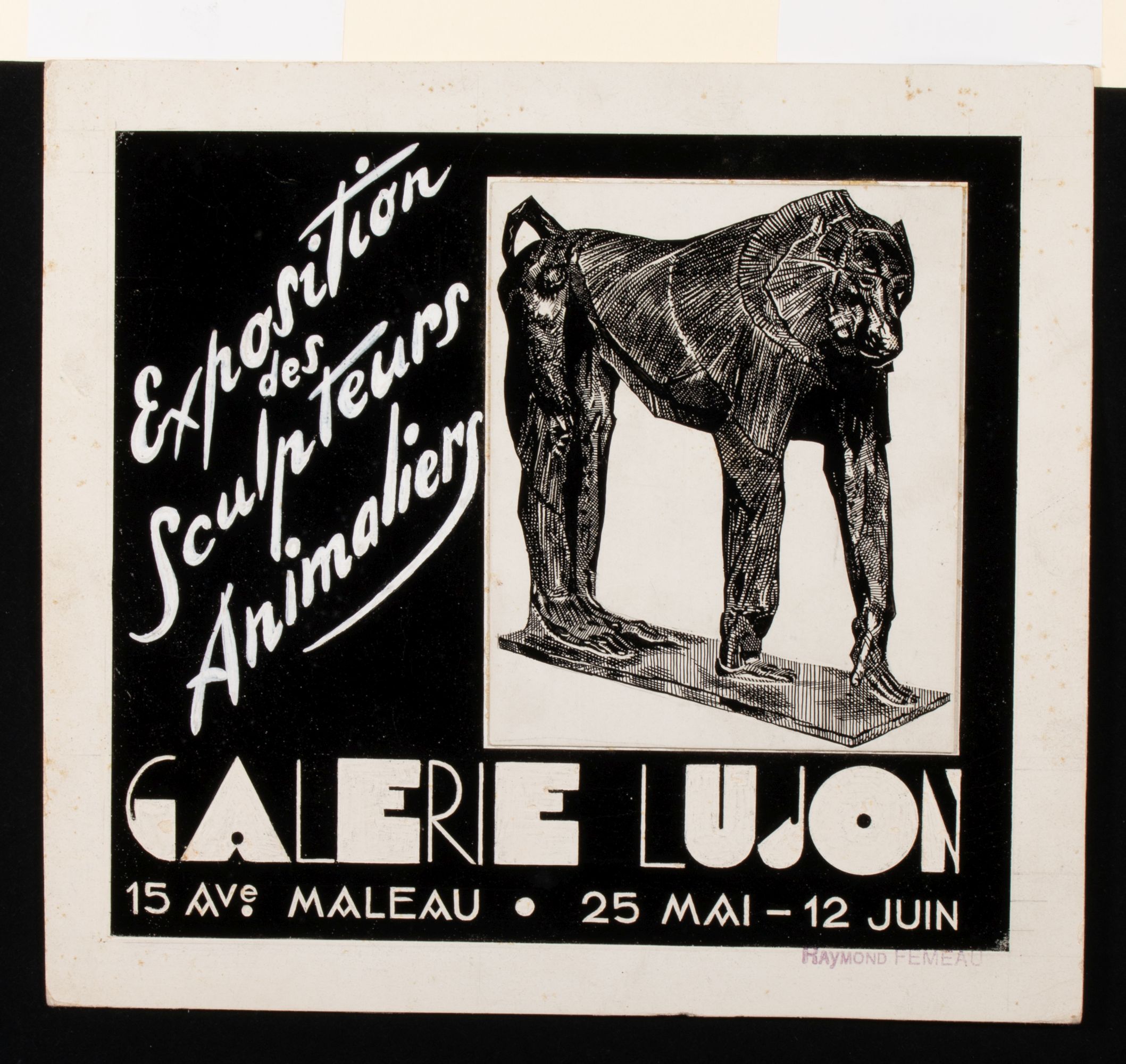 ART DECO INFLUENCE DESIGN FOR EXHIBITION OF ANIMALIERS