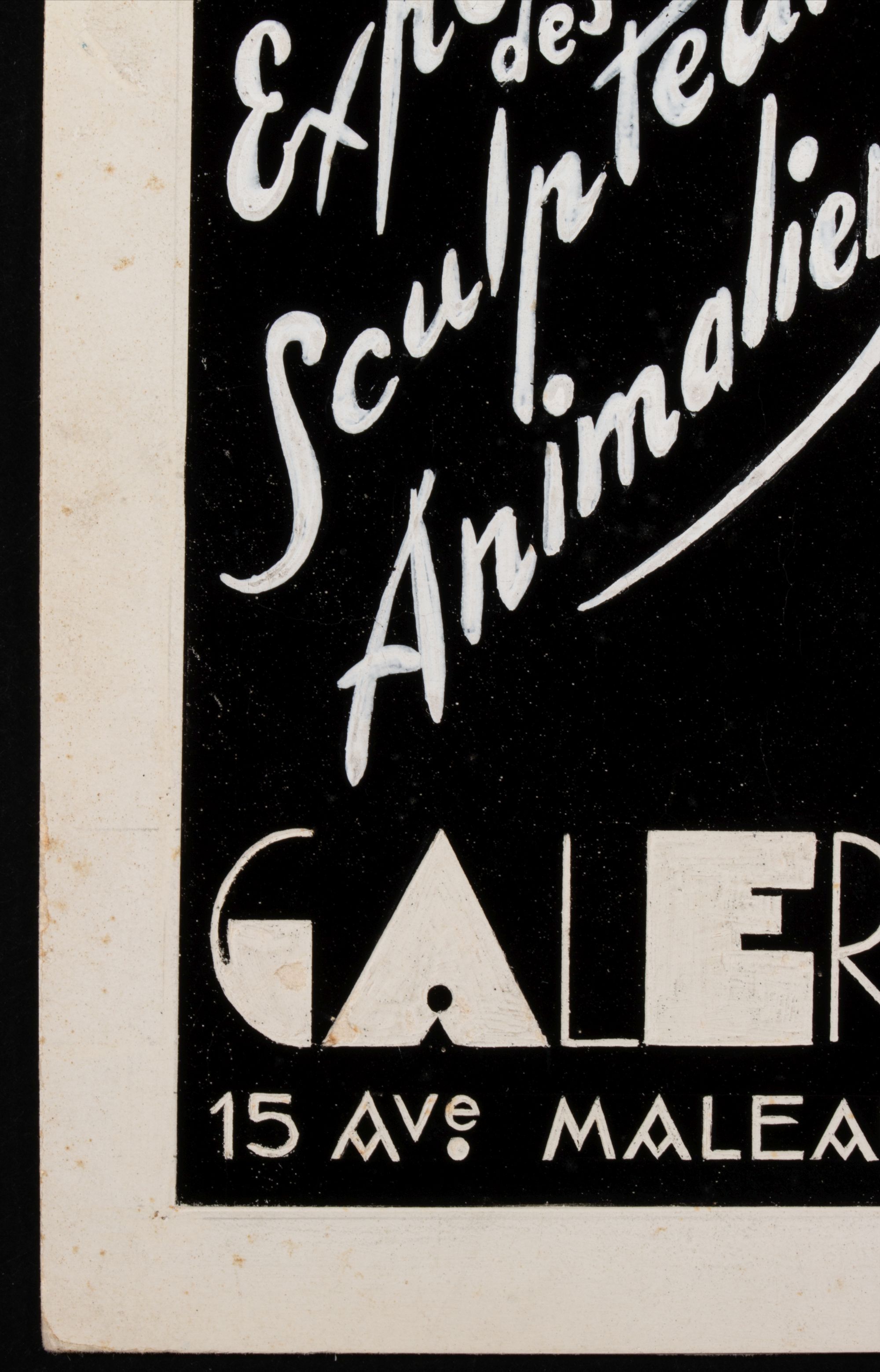 ART DECO INFLUENCE DESIGN FOR EXHIBITION OF ANIMALIERS