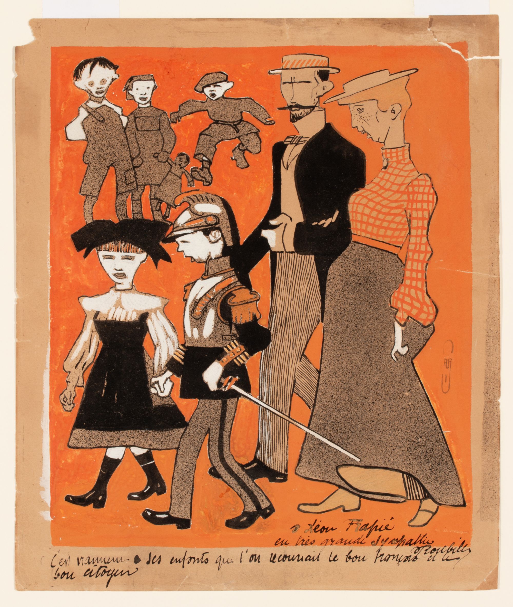 AUGUSTE ROUBILLE (1872-1955) MIXED MEDIA ILLUSTRATION