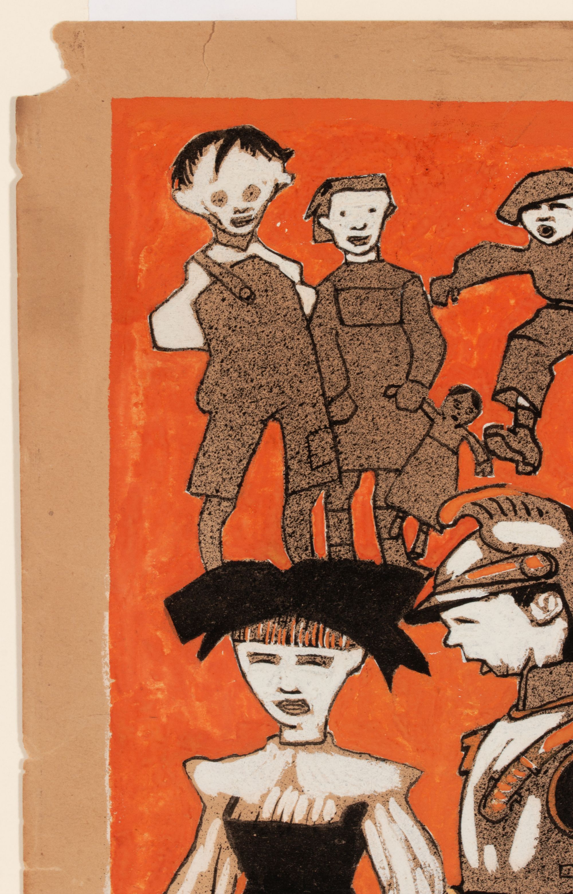 AUGUSTE ROUBILLE (1872-1955) MIXED MEDIA ILLUSTRATION