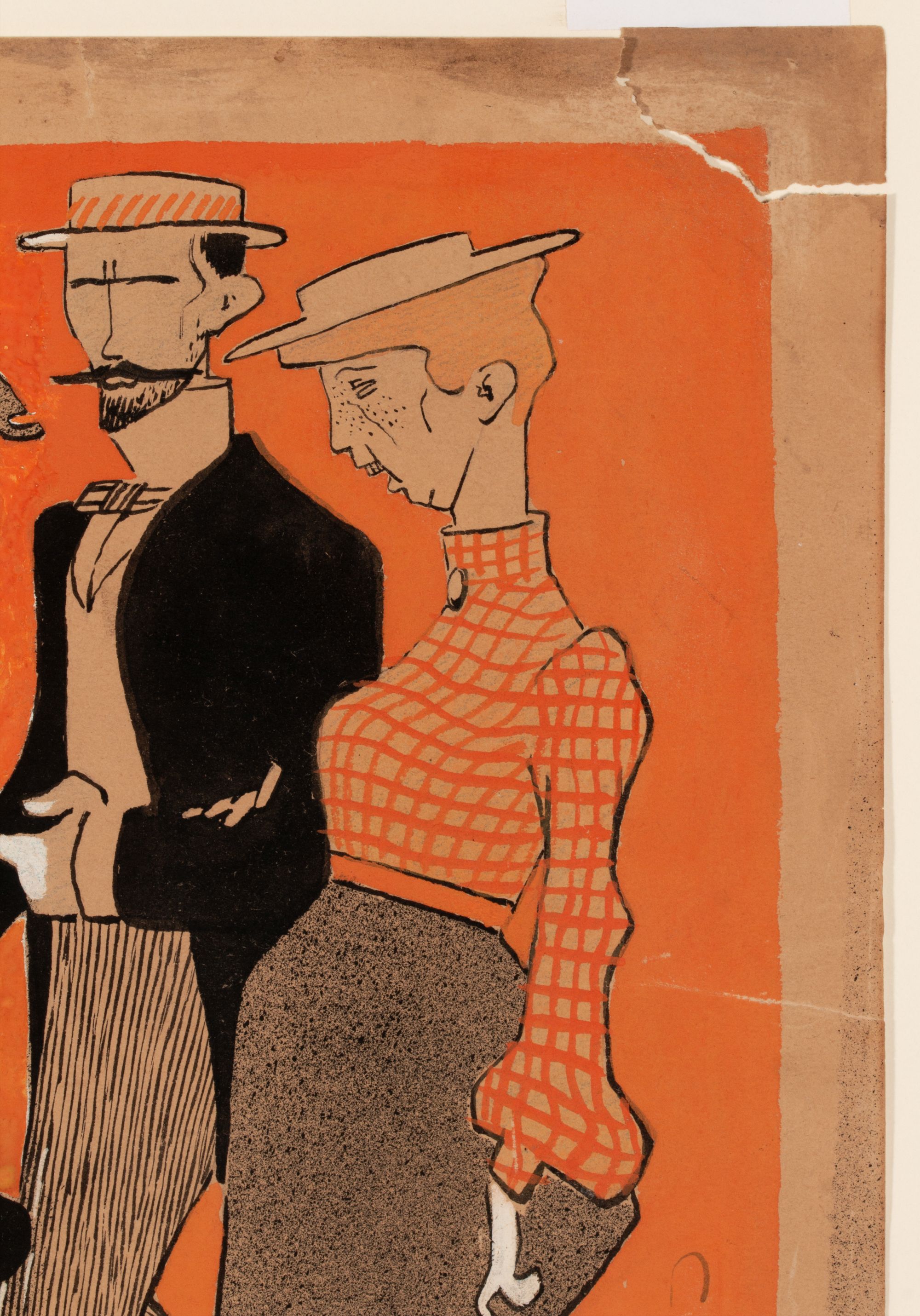 AUGUSTE ROUBILLE (1872-1955) MIXED MEDIA ILLUSTRATION