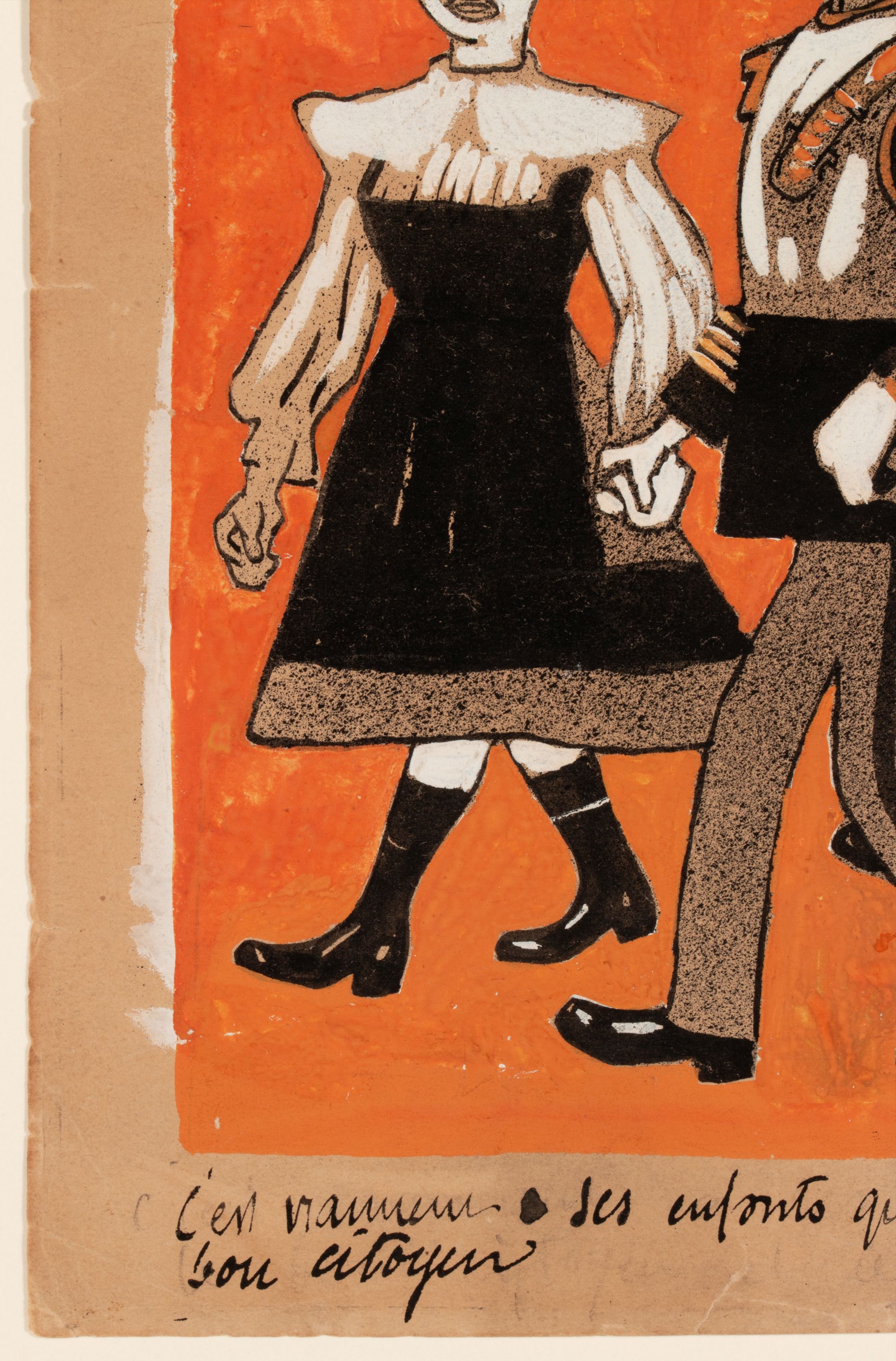 AUGUSTE ROUBILLE (1872-1955) MIXED MEDIA ILLUSTRATION