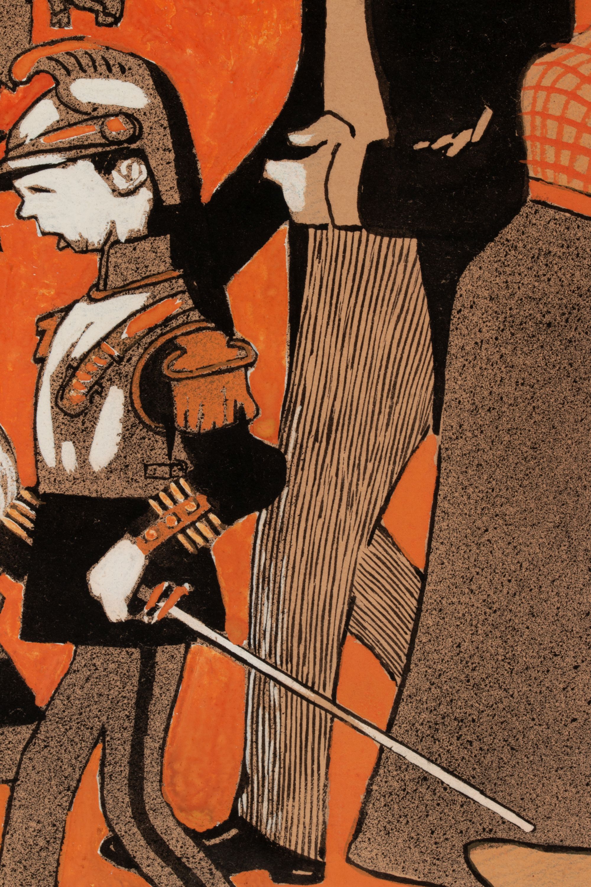 AUGUSTE ROUBILLE (1872-1955) MIXED MEDIA ILLUSTRATION