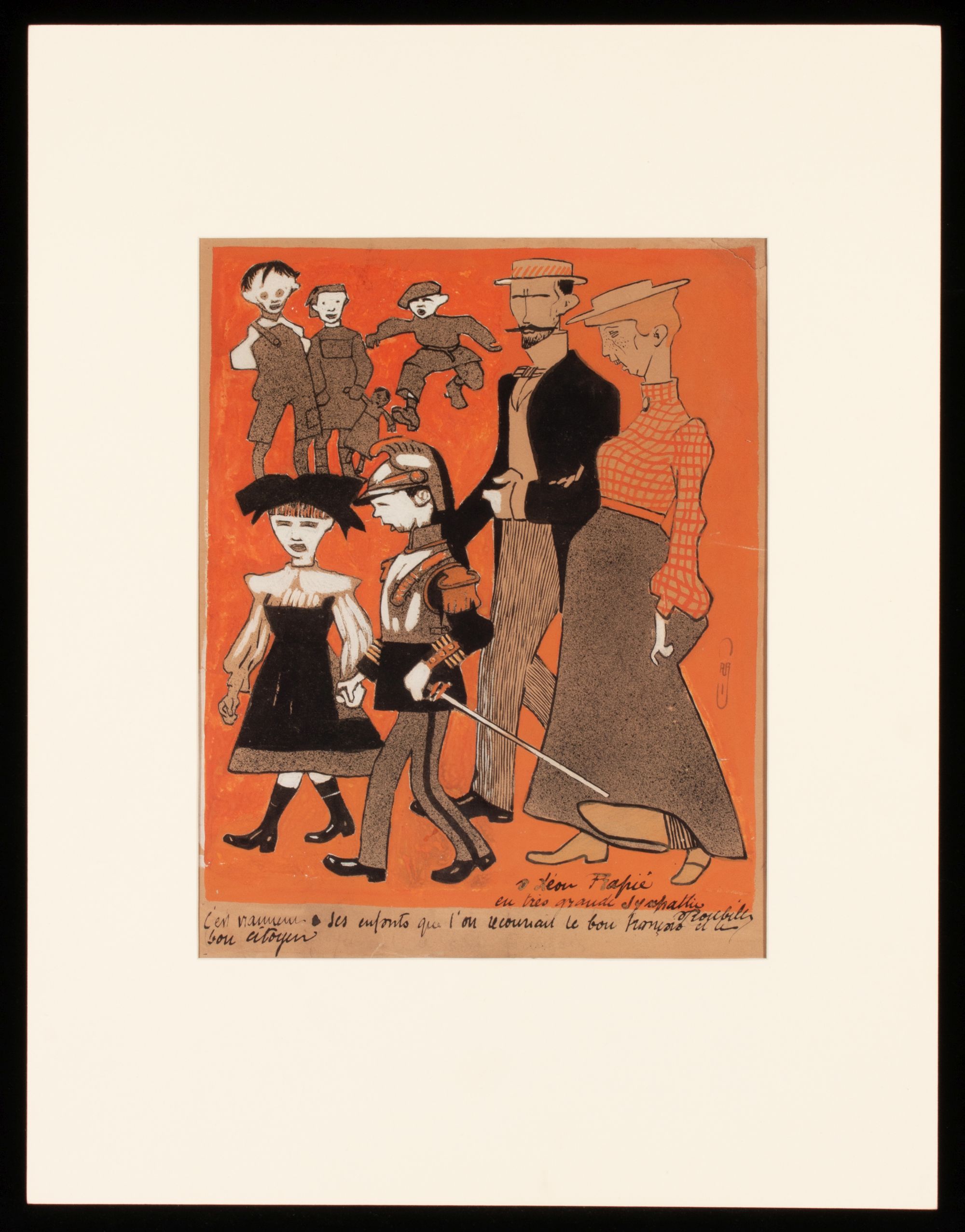 AUGUSTE ROUBILLE (1872-1955) MIXED MEDIA ILLUSTRATION
