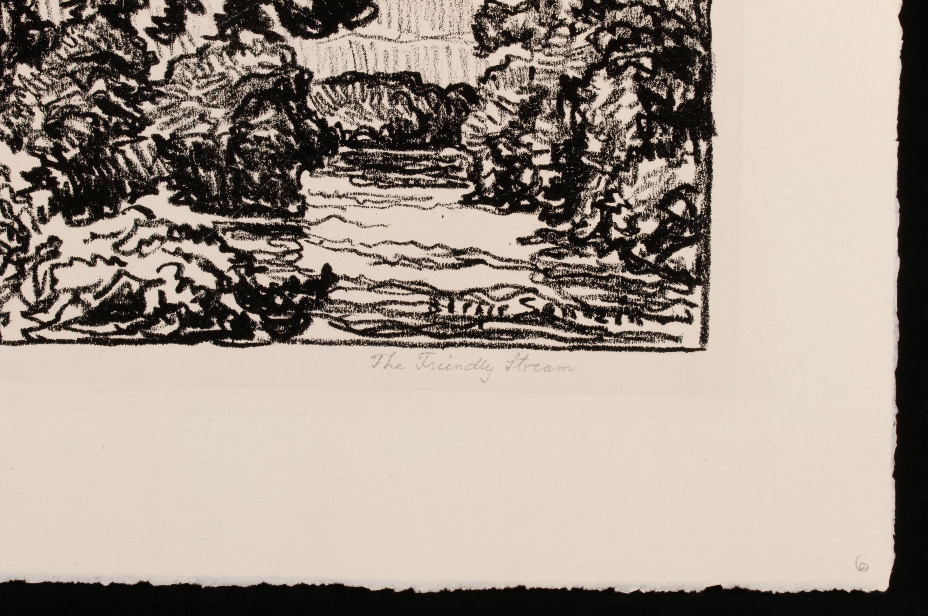 BIRGER SANDZÉN (1871-1954) PENCIL SIGNED LITHOGRAPH