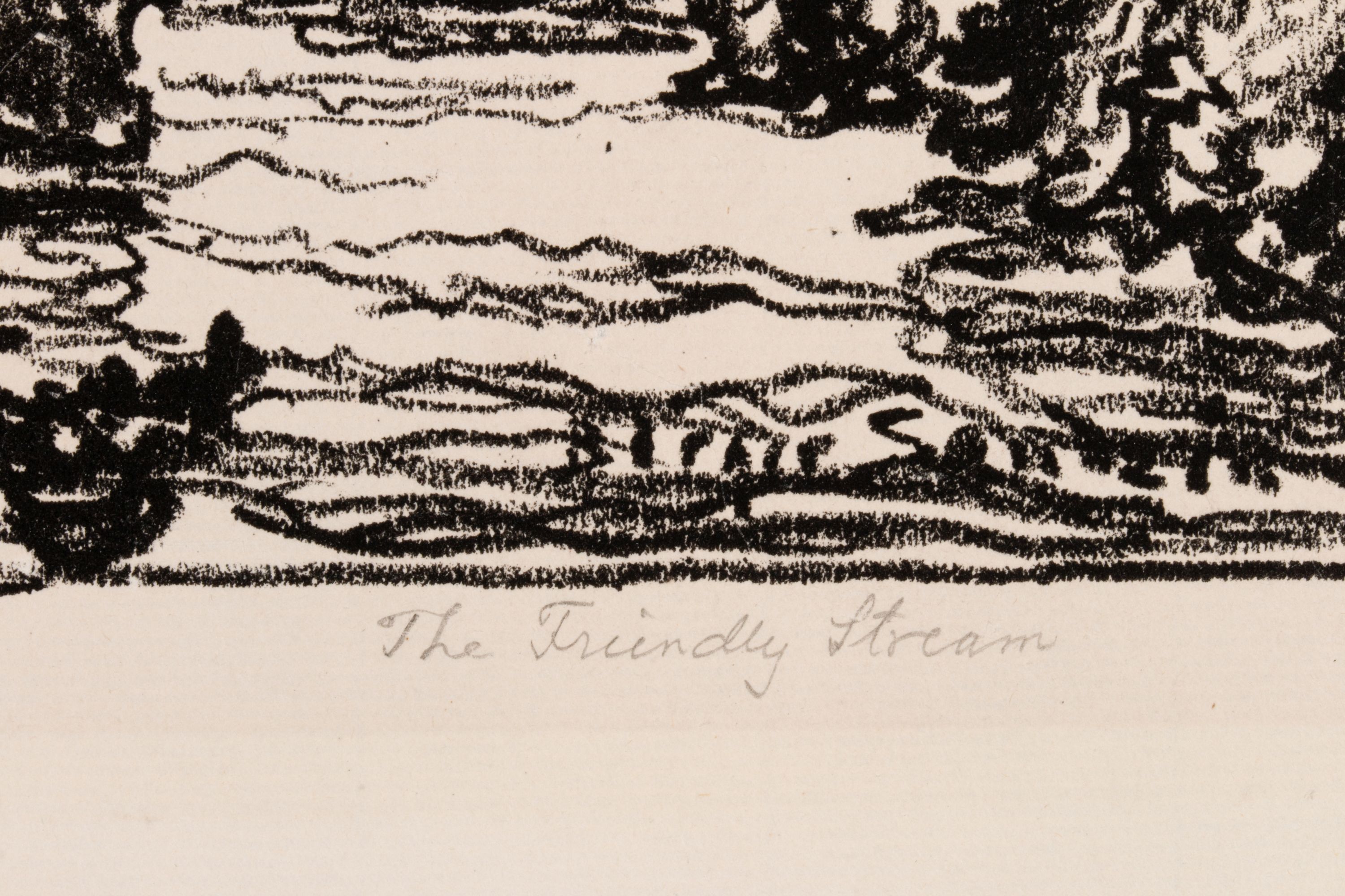 BIRGER SANDZÉN (1871-1954) PENCIL SIGNED LITHOGRAPH