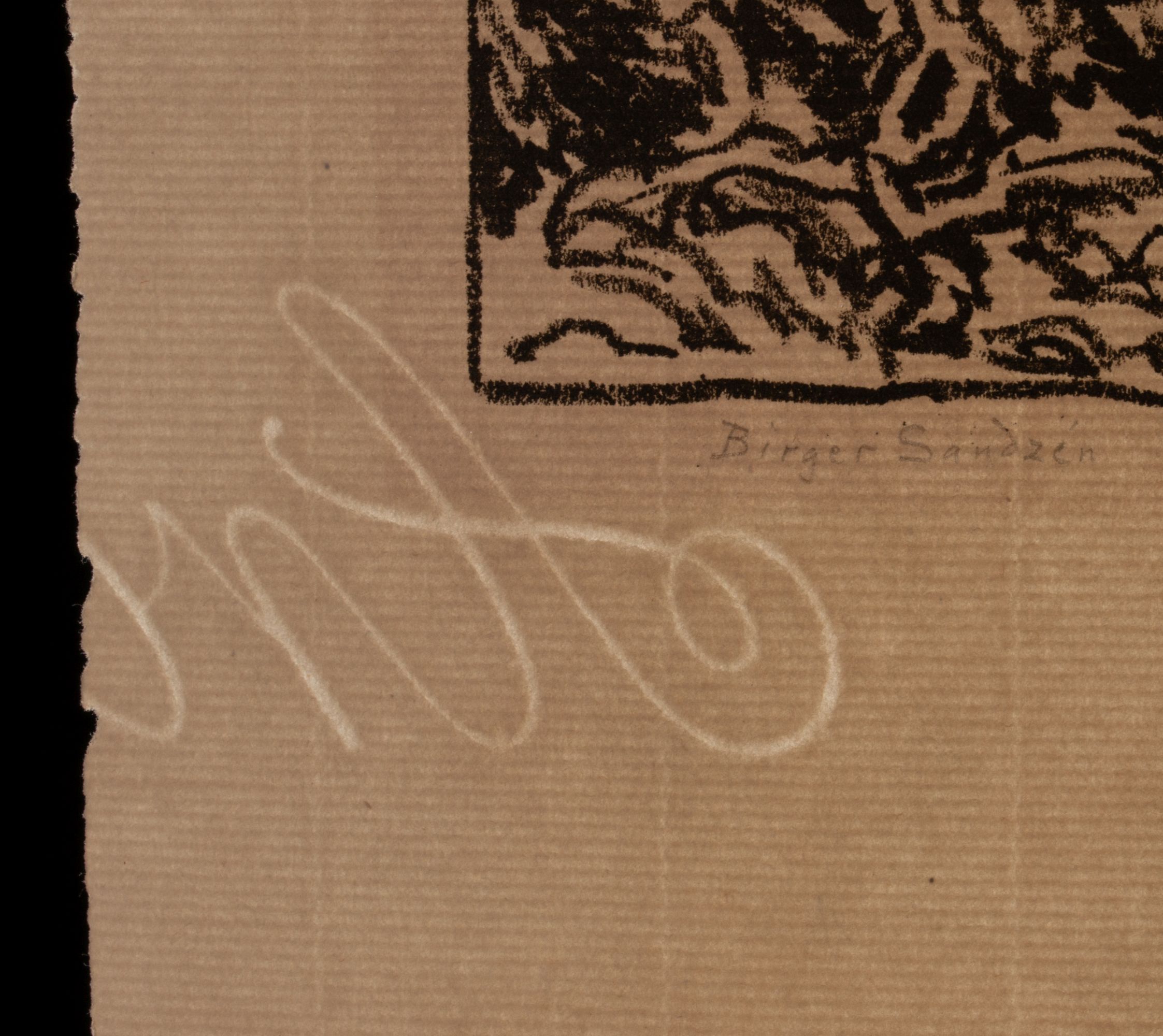 BIRGER SANDZÉN (1871-1954) PENCIL SIGNED LITHOGRAPH