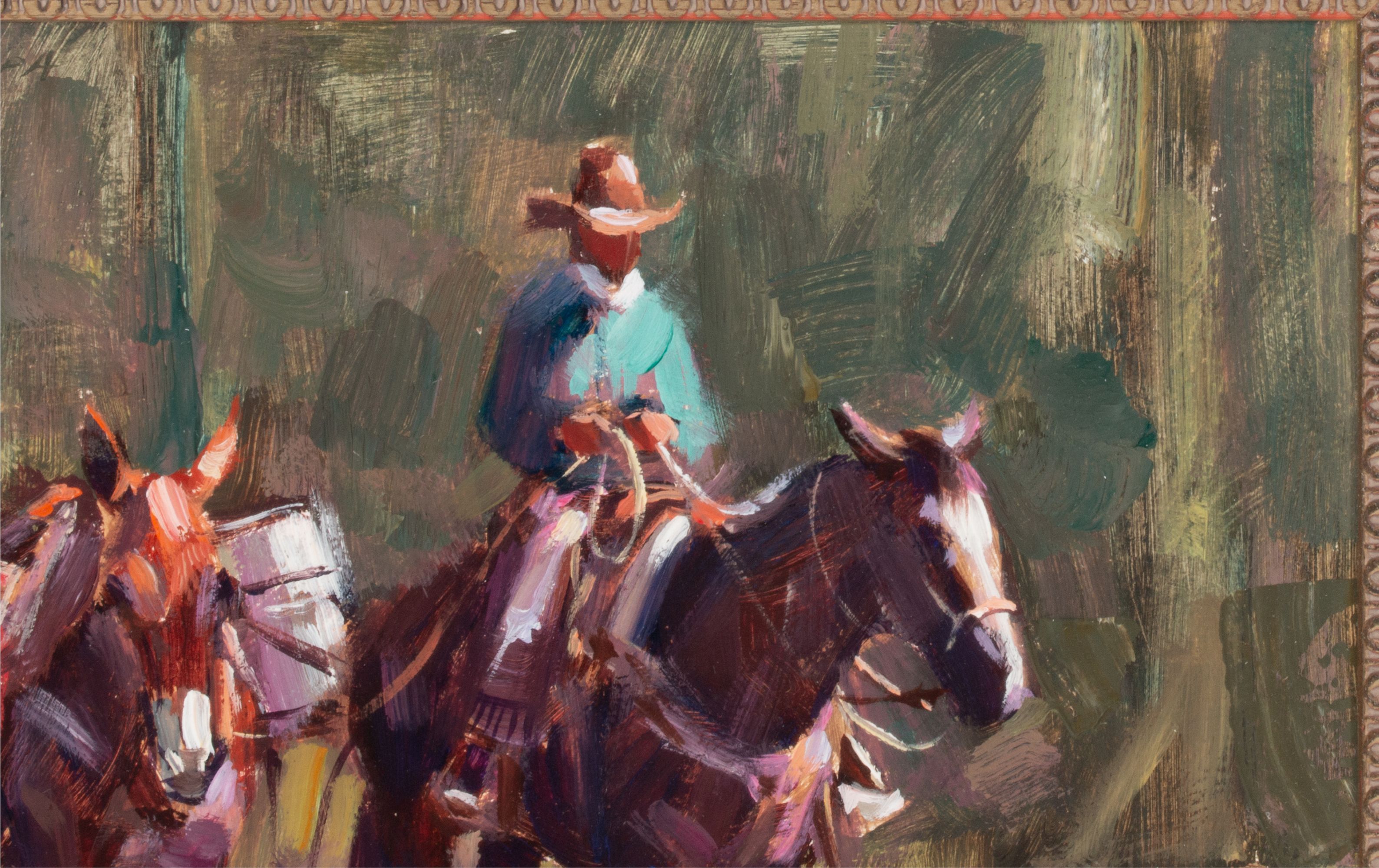 KIM MACKEY (BORN 1953) WESTERN OIL ON CANVAS