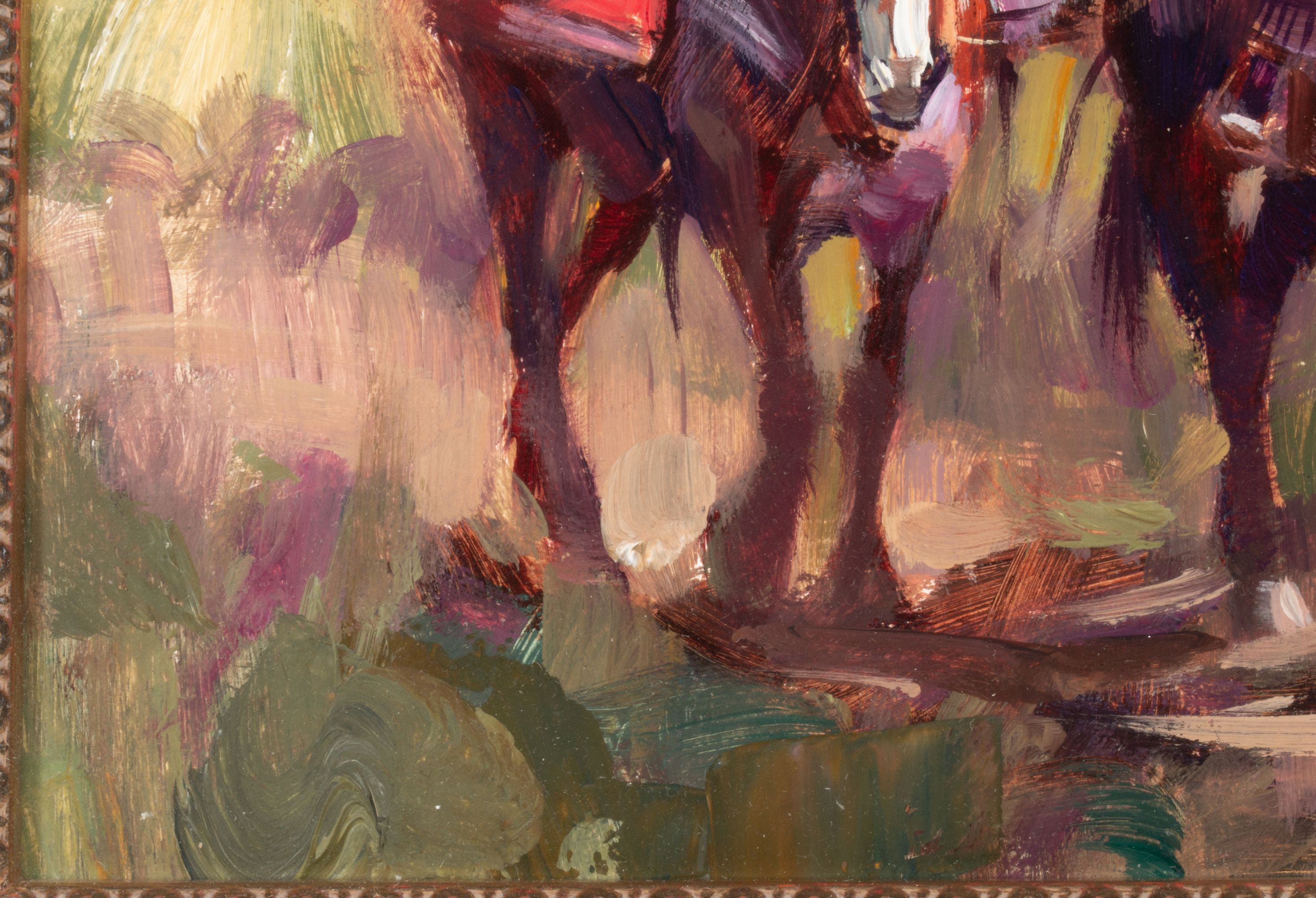 KIM MACKEY (BORN 1953) WESTERN OIL ON CANVAS