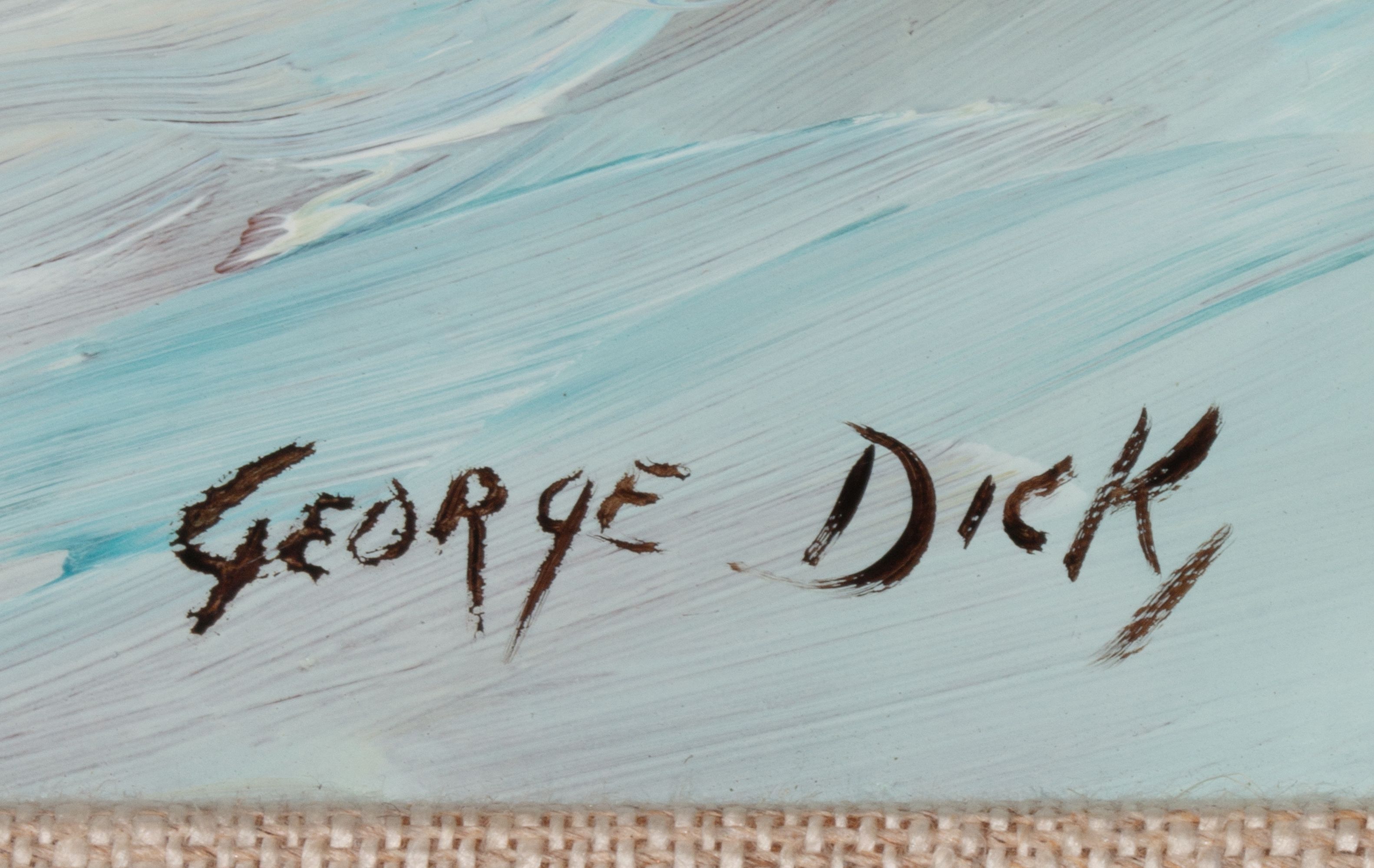 GEORGE DICK (1916-1978) OIL ON ARTIST'S BOARD