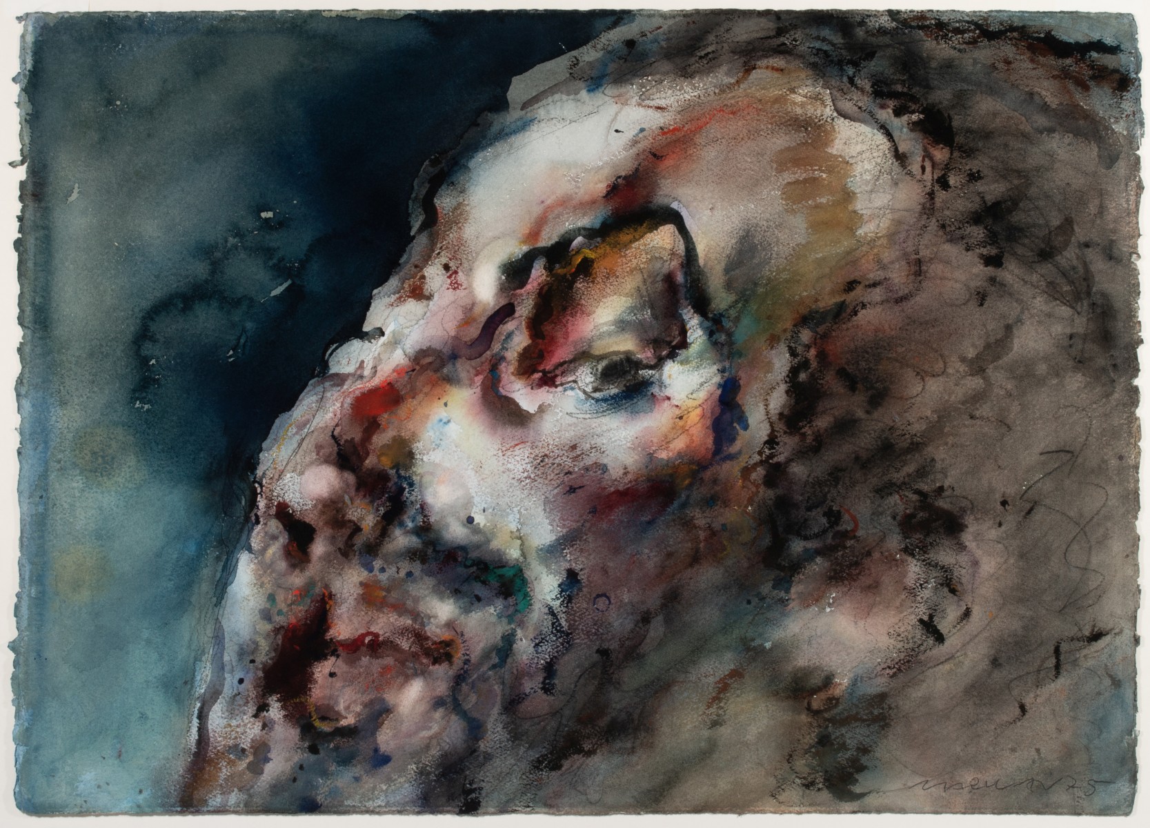 MARWAN KASSAB-BACHI (1934-2016) WATERCOLOR PAINTING