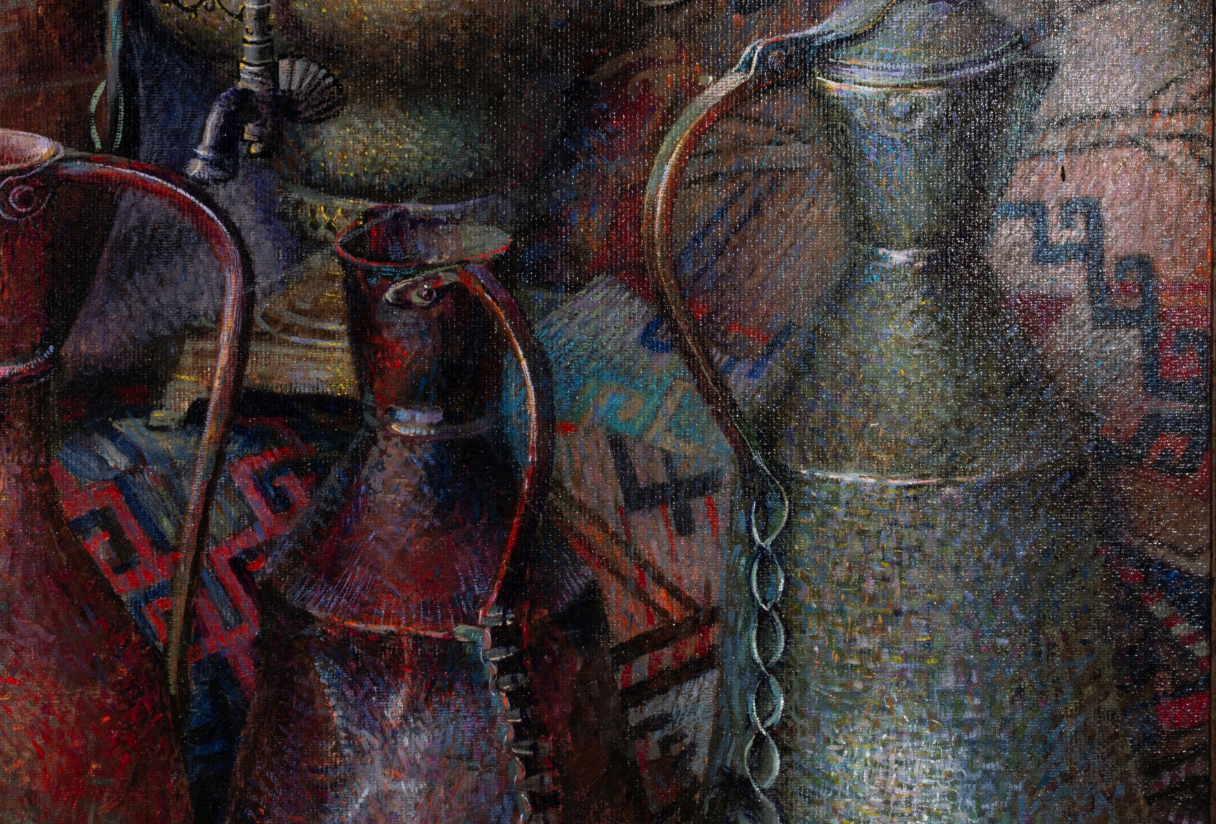 MALKHAZ DEKANOIDZE (BORN 1956) ACRYLIC ON CANVAS