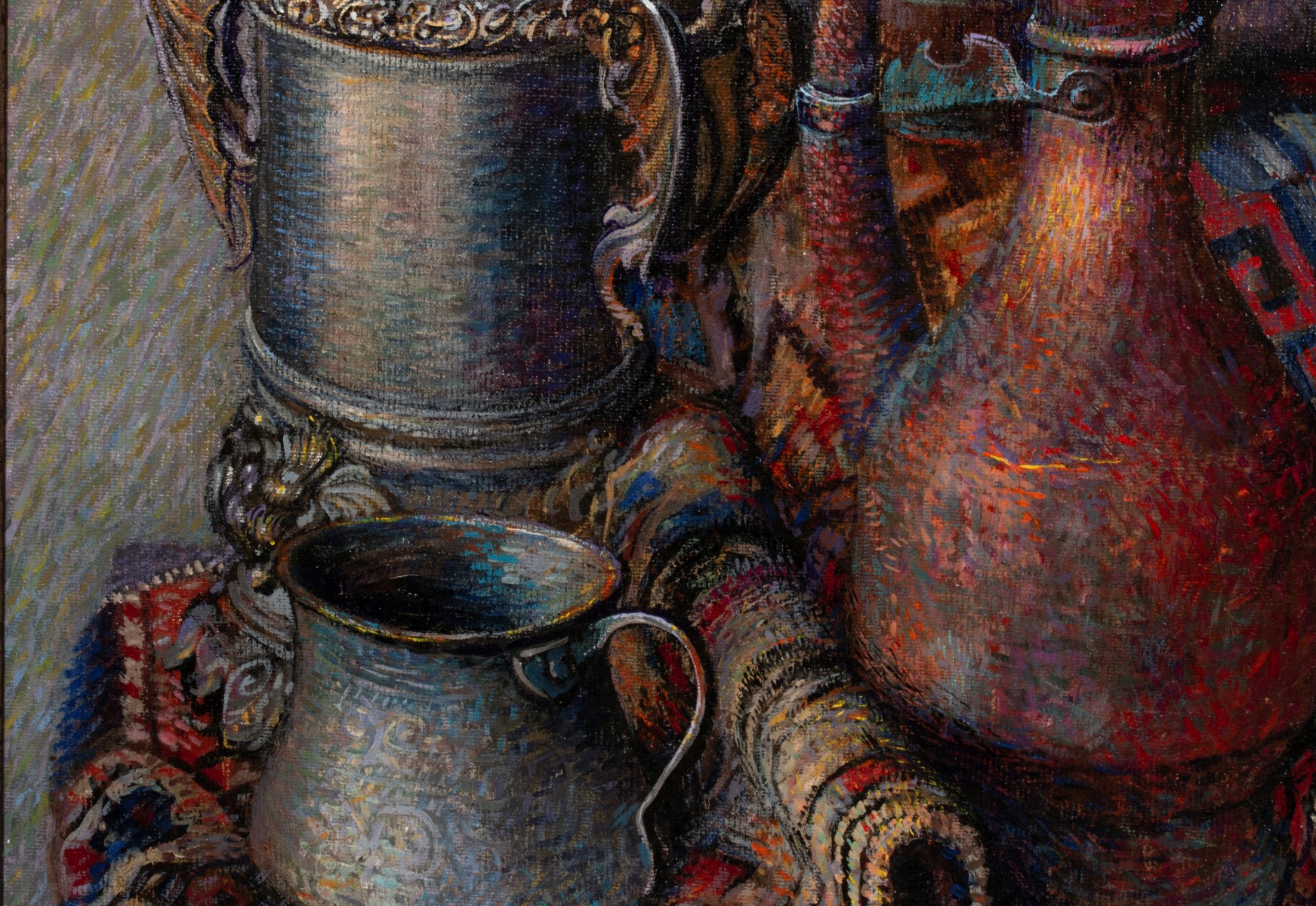 MALKHAZ DEKANOIDZE (BORN 1956) ACRYLIC ON CANVAS