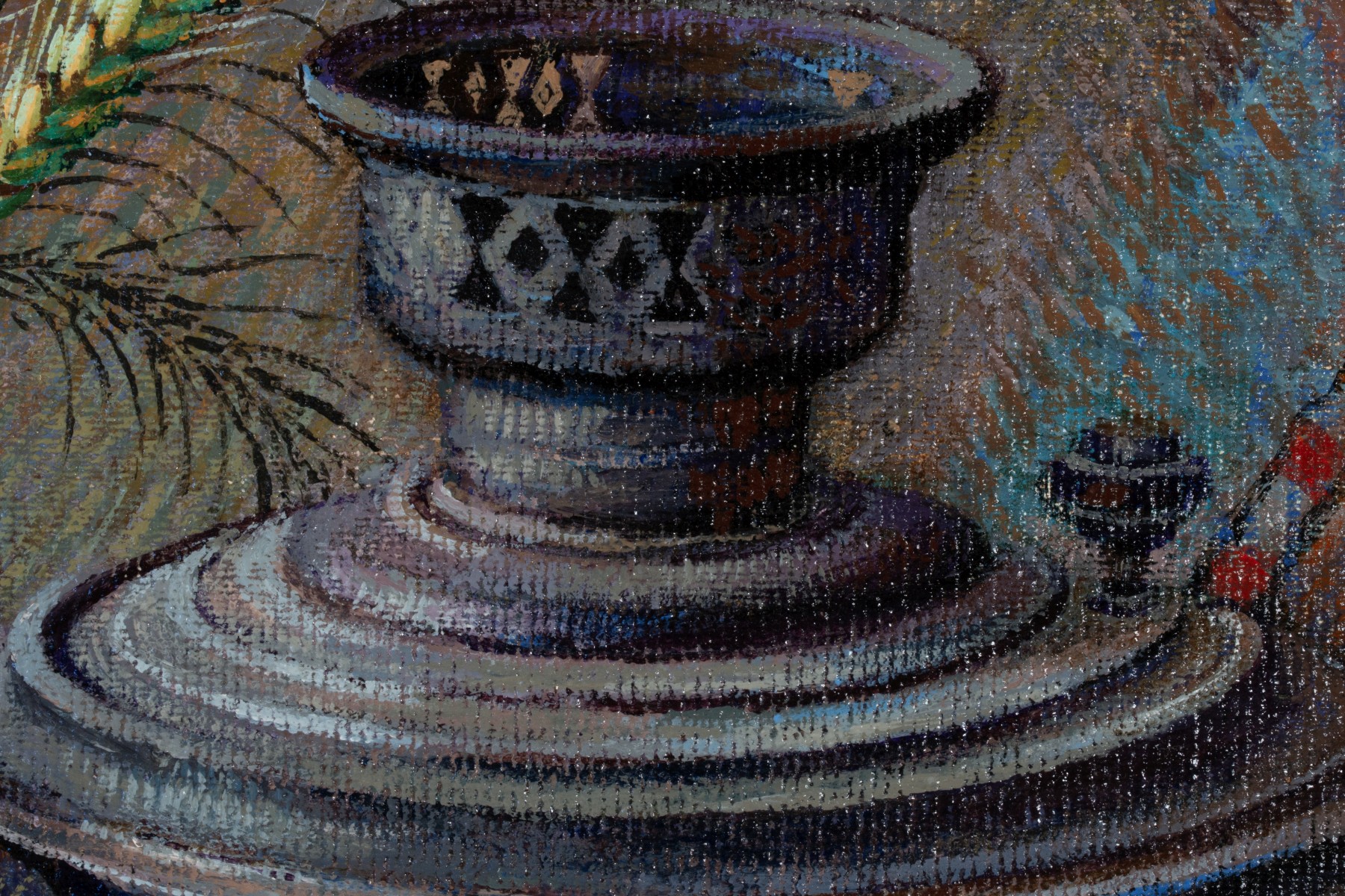 MALKHAZ DEKANOIDZE (BORN 1956) ACRYLIC ON CANVAS