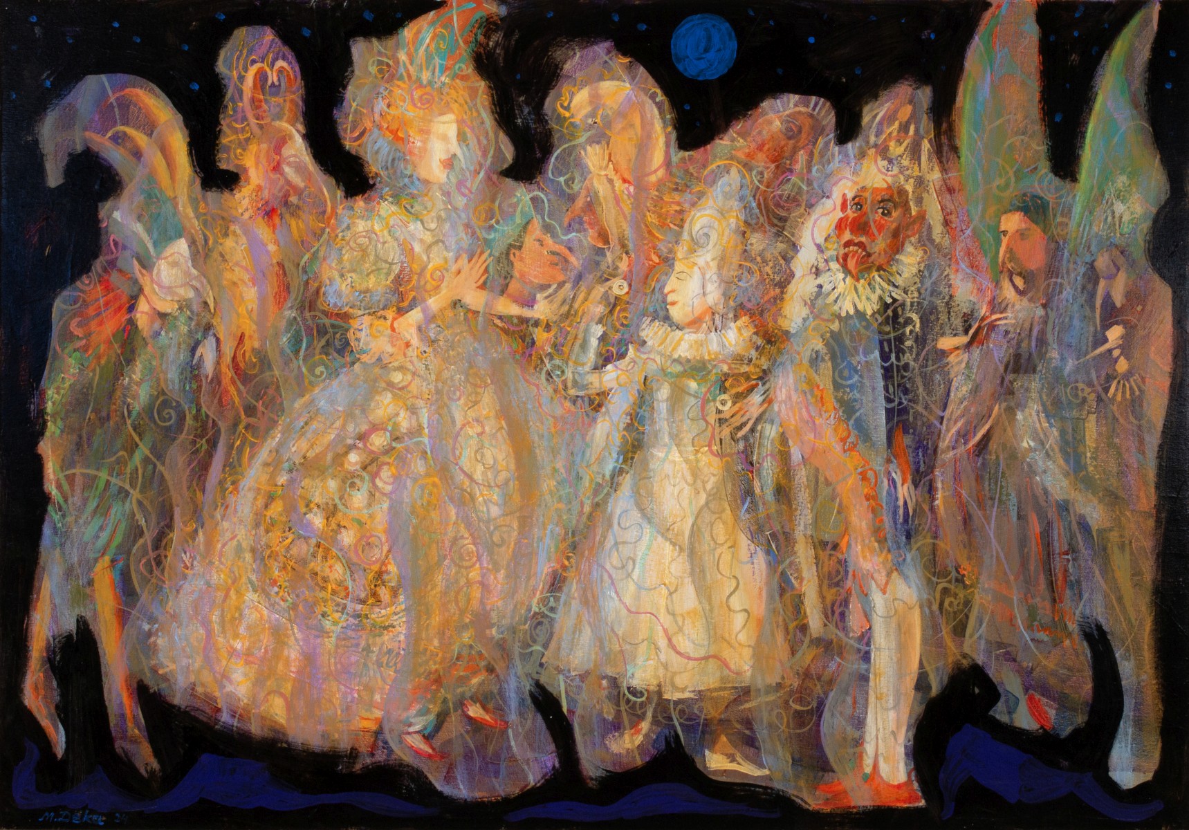 MALKHAZ DEKANOIDZE (BORN 1956) ACRYLIC ON CANVAS
