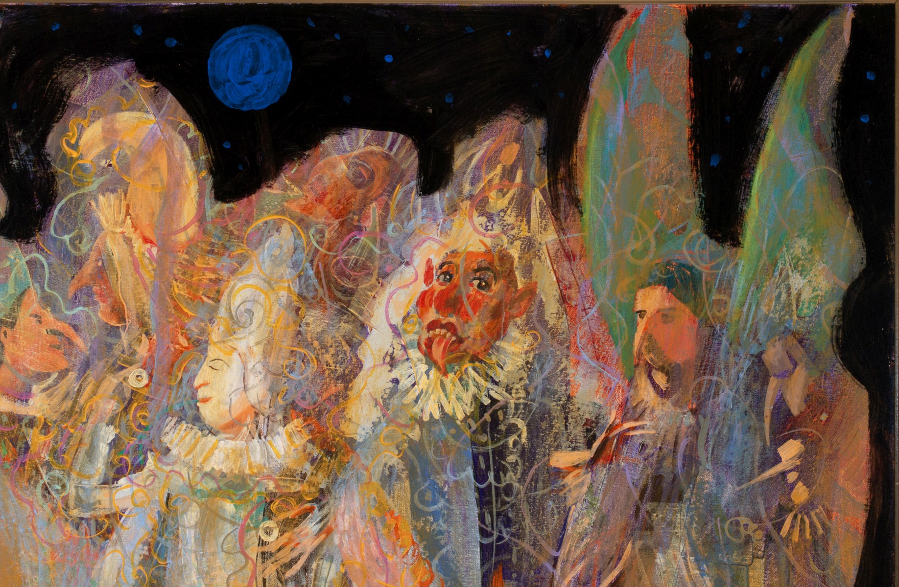 MALKHAZ DEKANOIDZE (BORN 1956) ACRYLIC ON CANVAS
