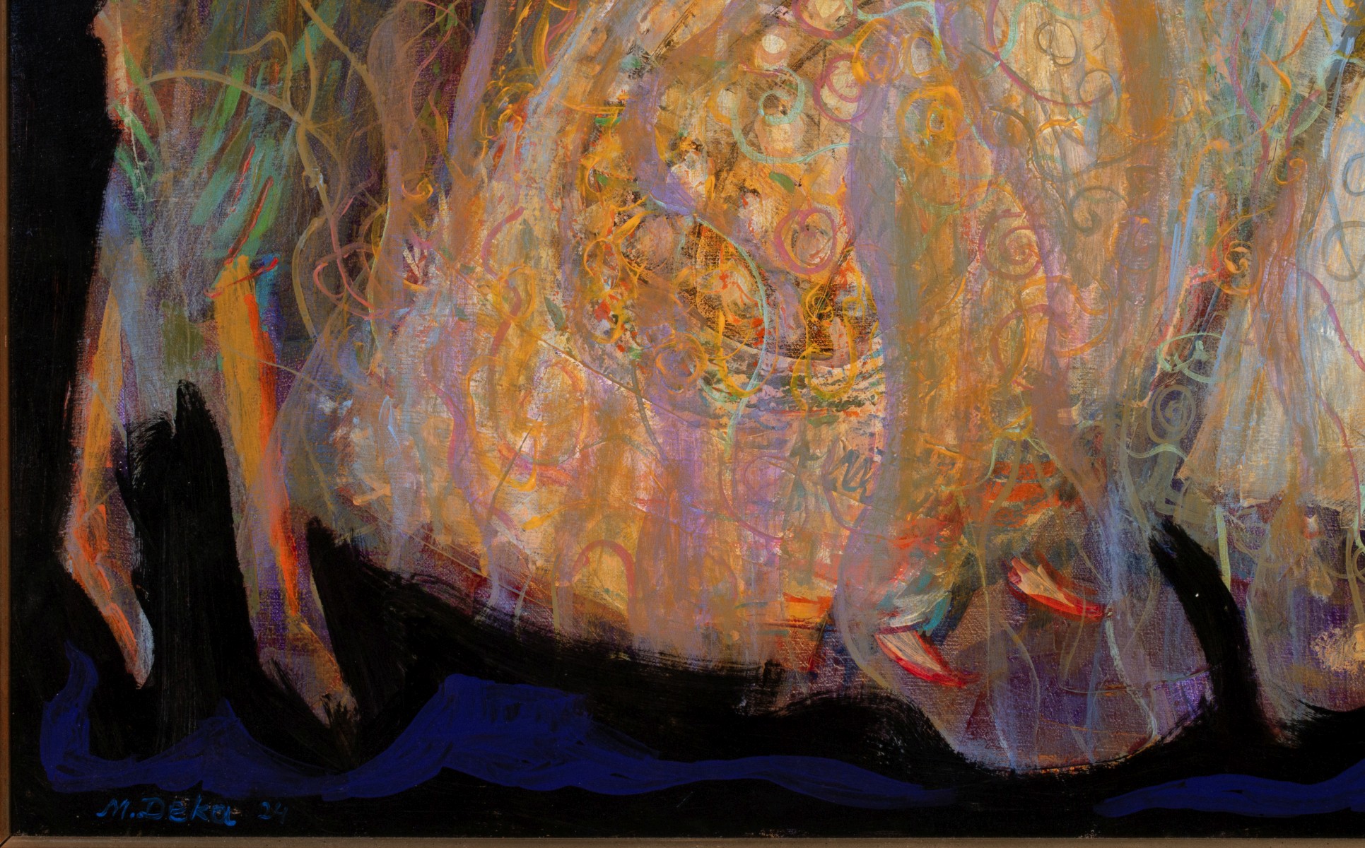 MALKHAZ DEKANOIDZE (BORN 1956) ACRYLIC ON CANVAS
