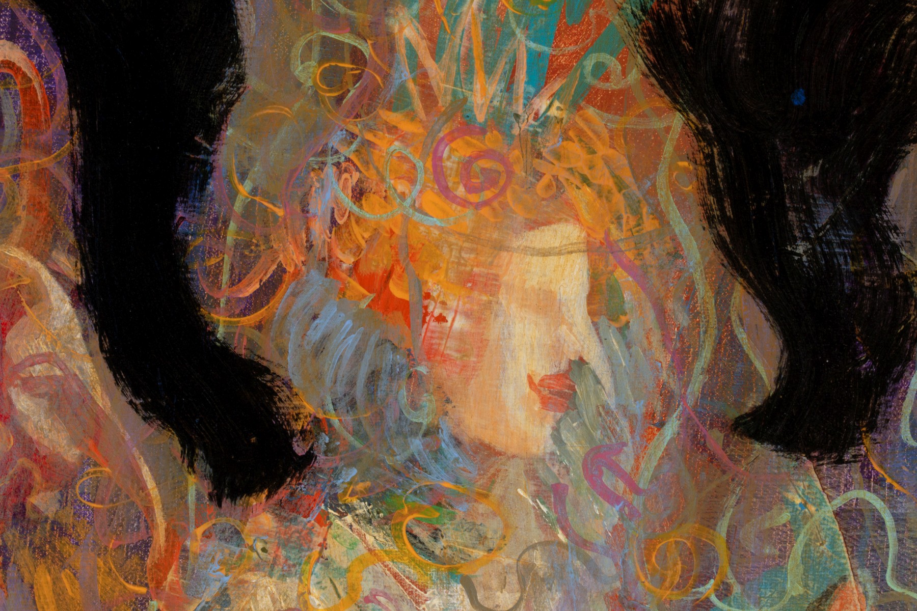 MALKHAZ DEKANOIDZE (BORN 1956) ACRYLIC ON CANVAS