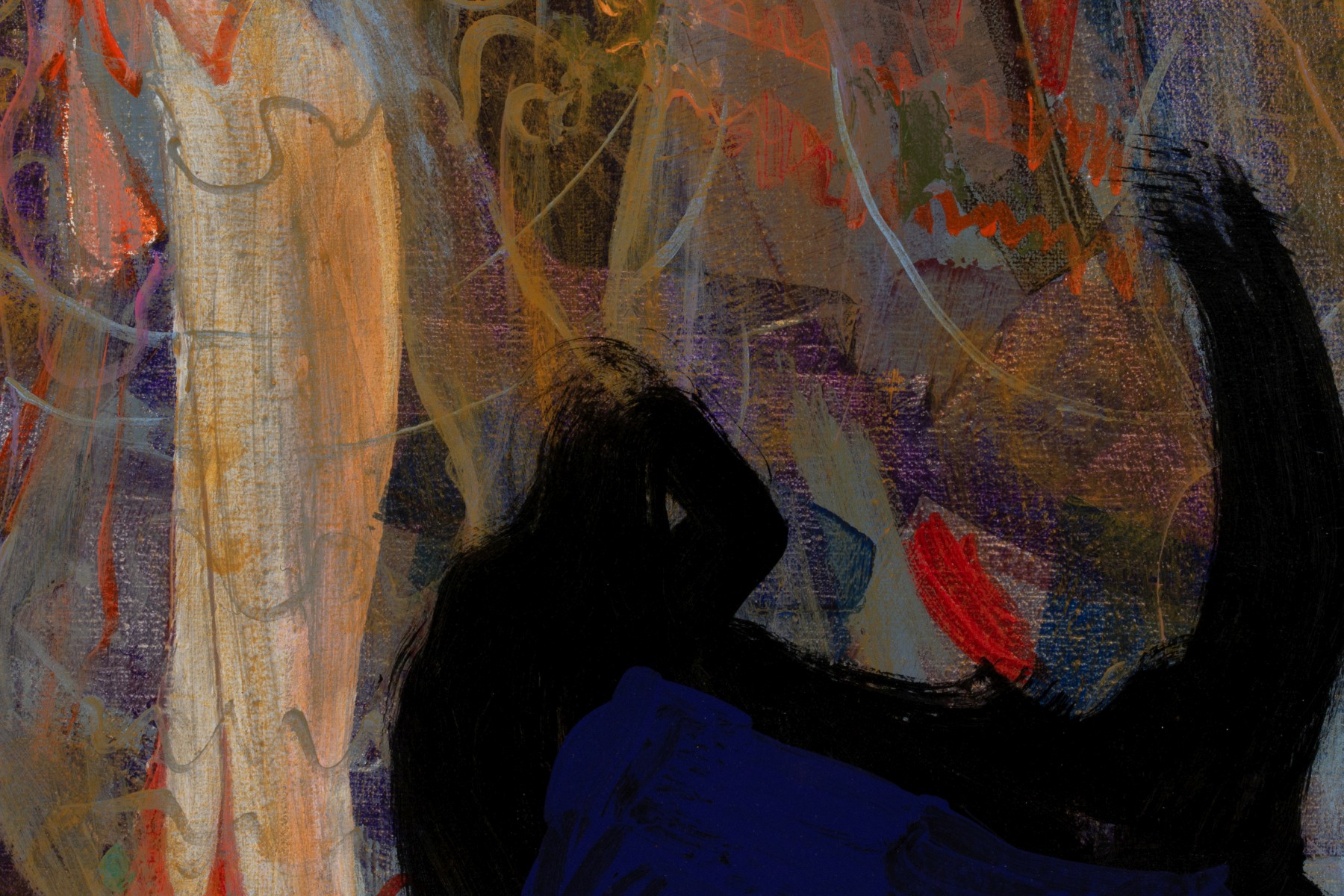 MALKHAZ DEKANOIDZE (BORN 1956) ACRYLIC ON CANVAS