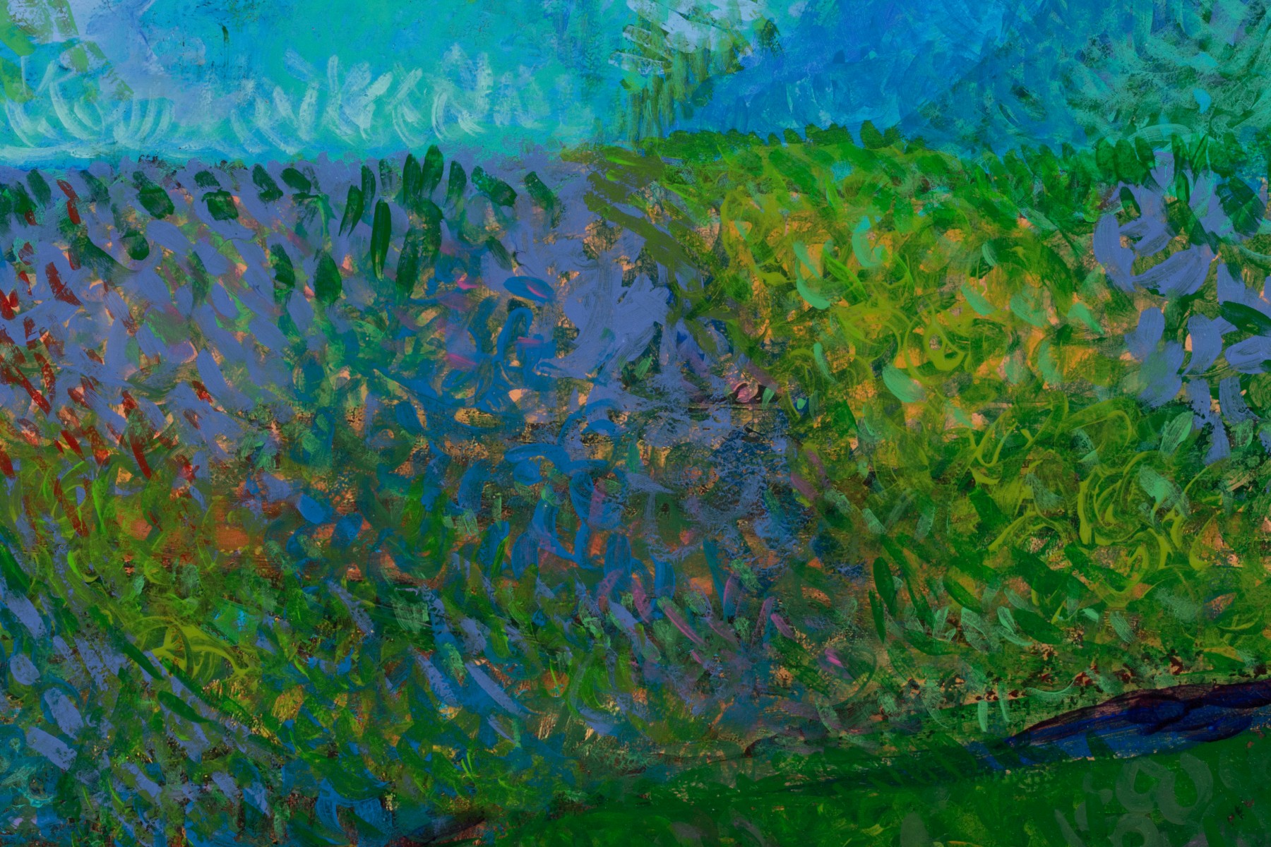MALKHAZ DEKANOIDZE (BORN 1956) ACRYLIC