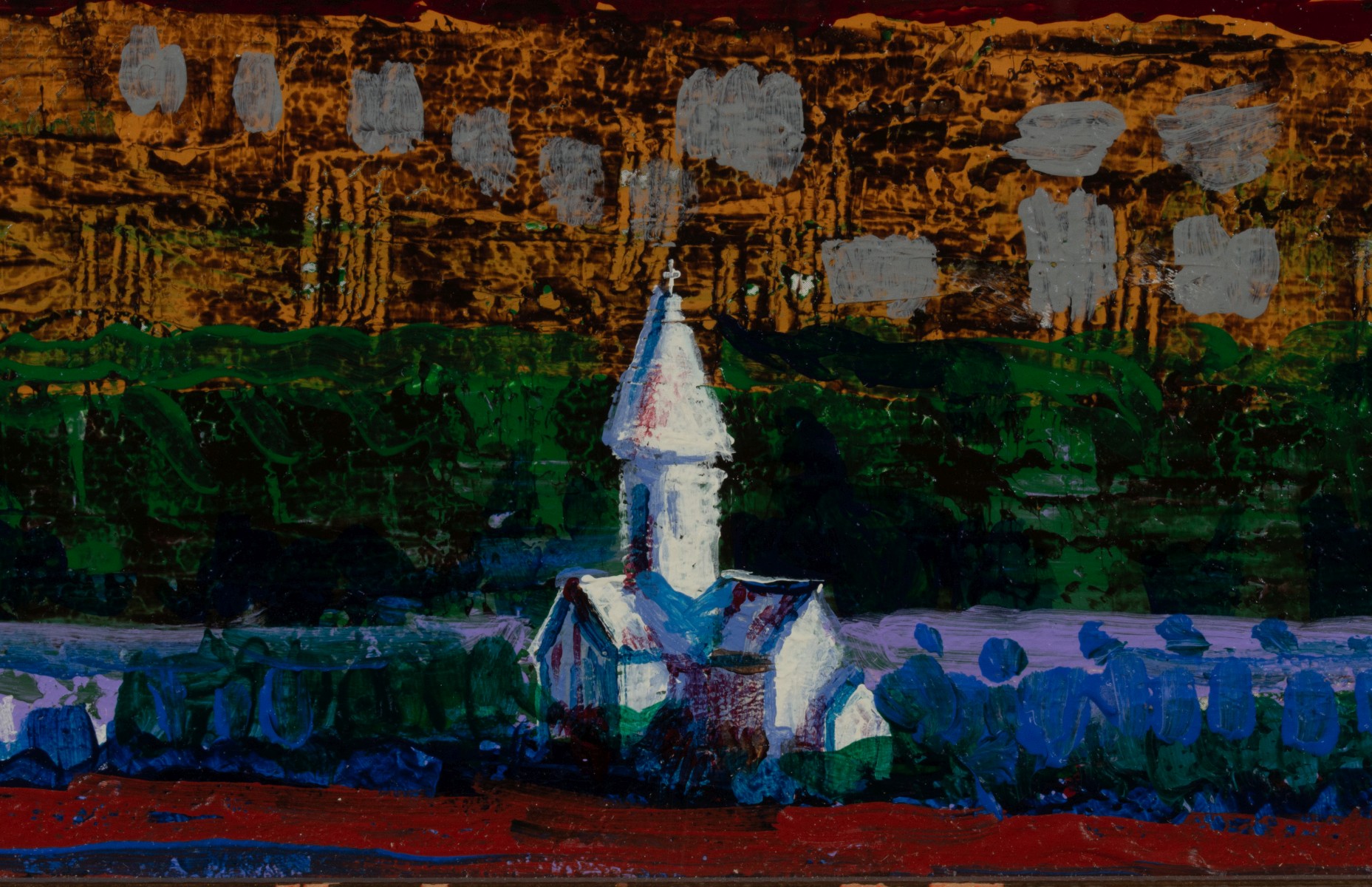 MALKHAZ DEKANOIDZE (BORN 1956) ACRYLIC