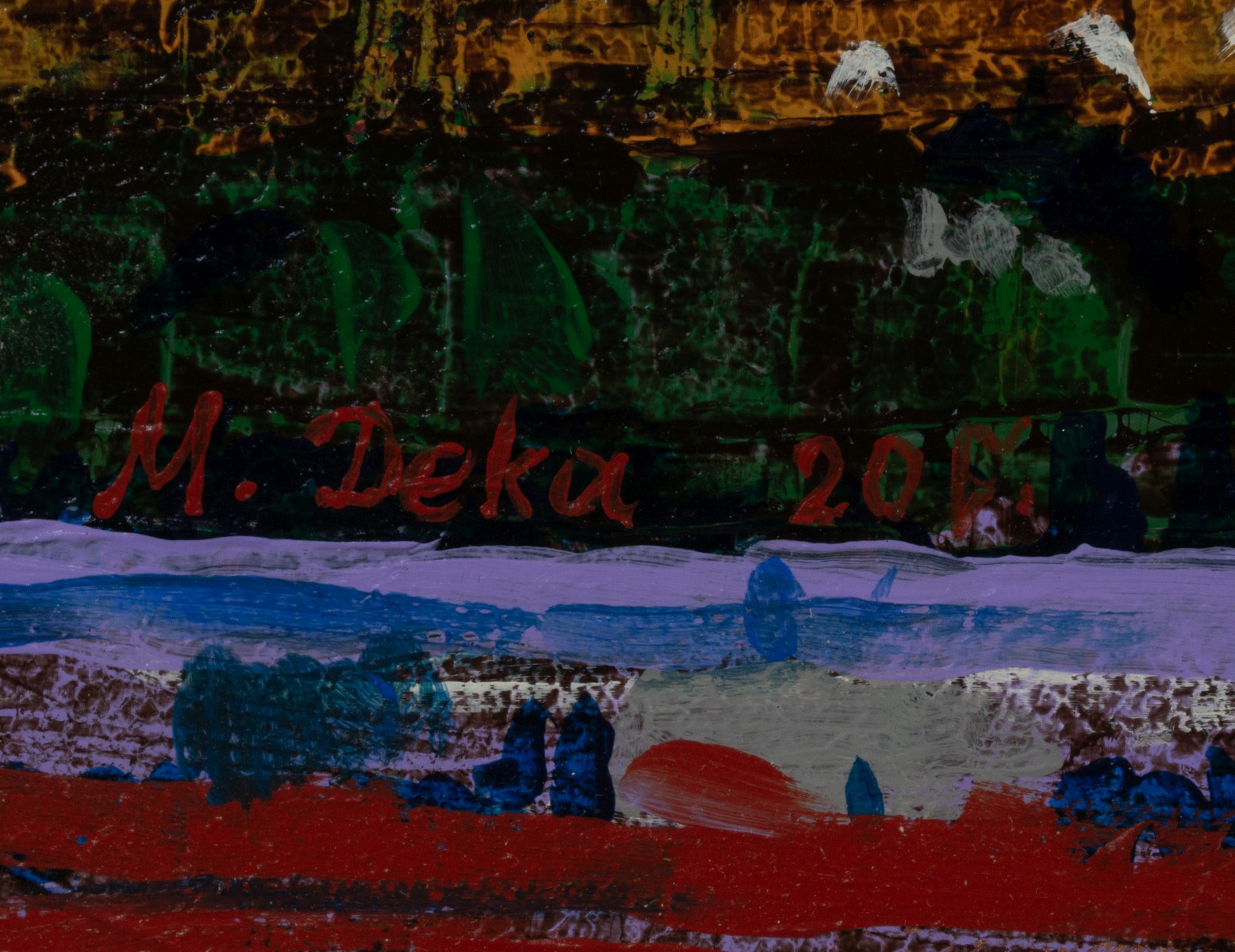 MALKHAZ DEKANOIDZE (BORN 1956) ACRYLIC