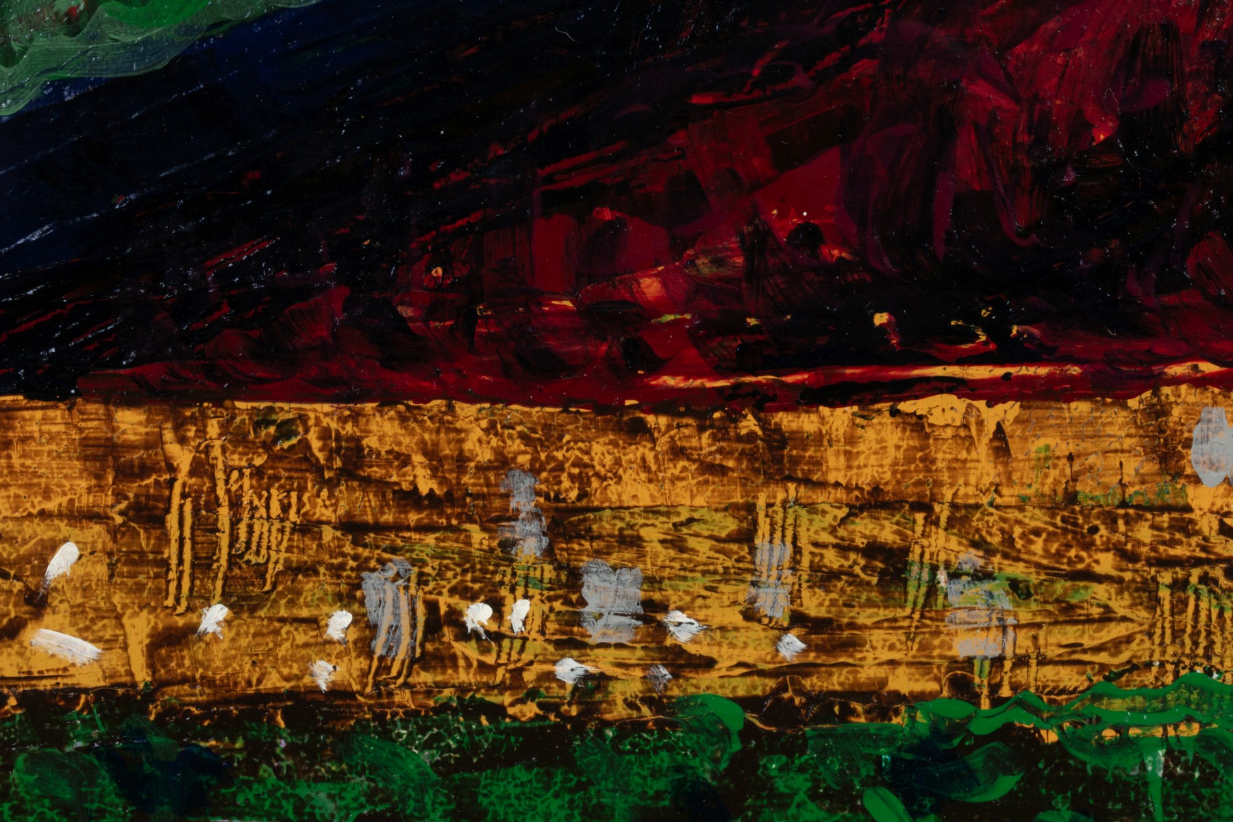 MALKHAZ DEKANOIDZE (BORN 1956) ACRYLIC