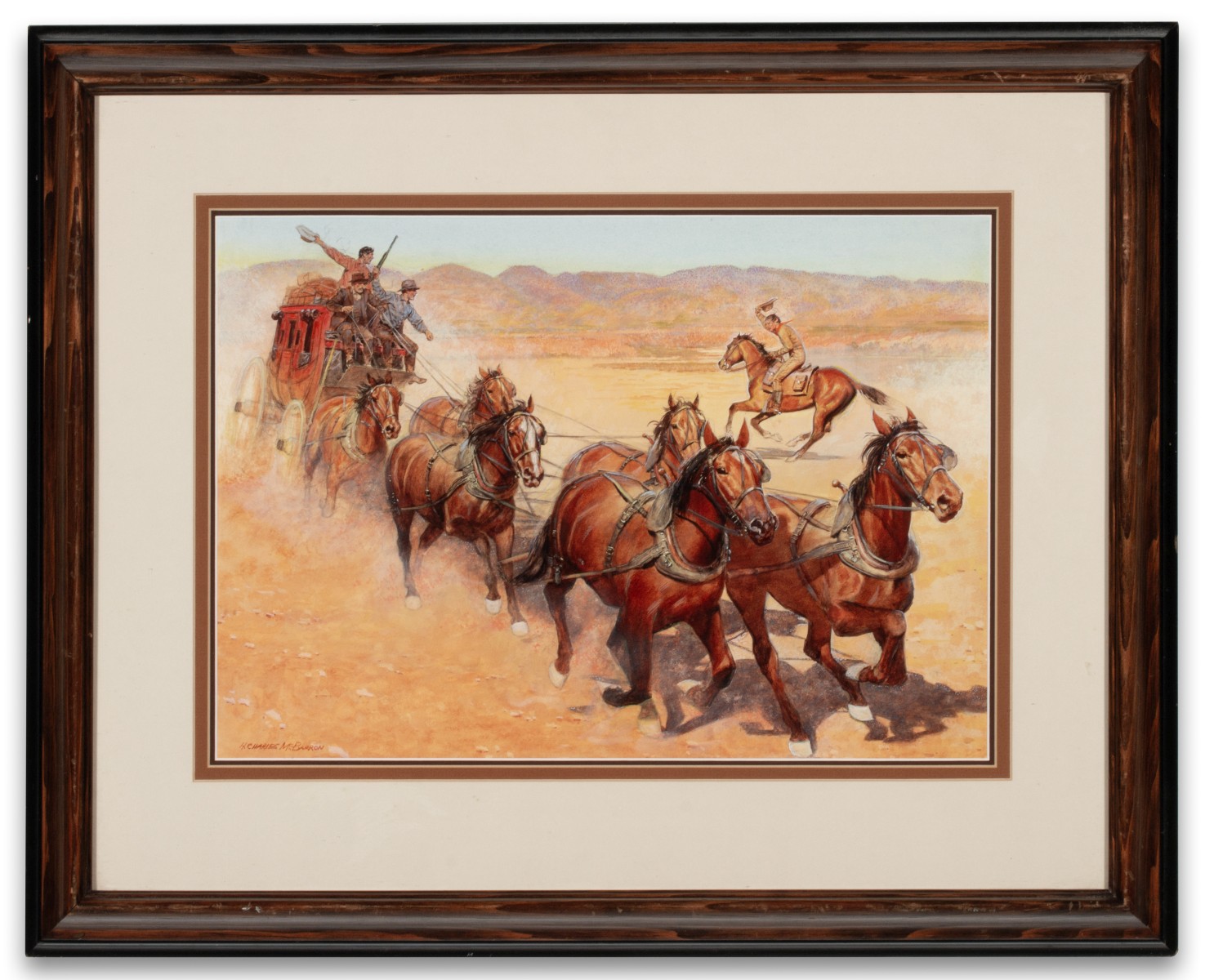 HUGH McBARRON (1902-1992) WATERCOLOR ILLUSTRATION