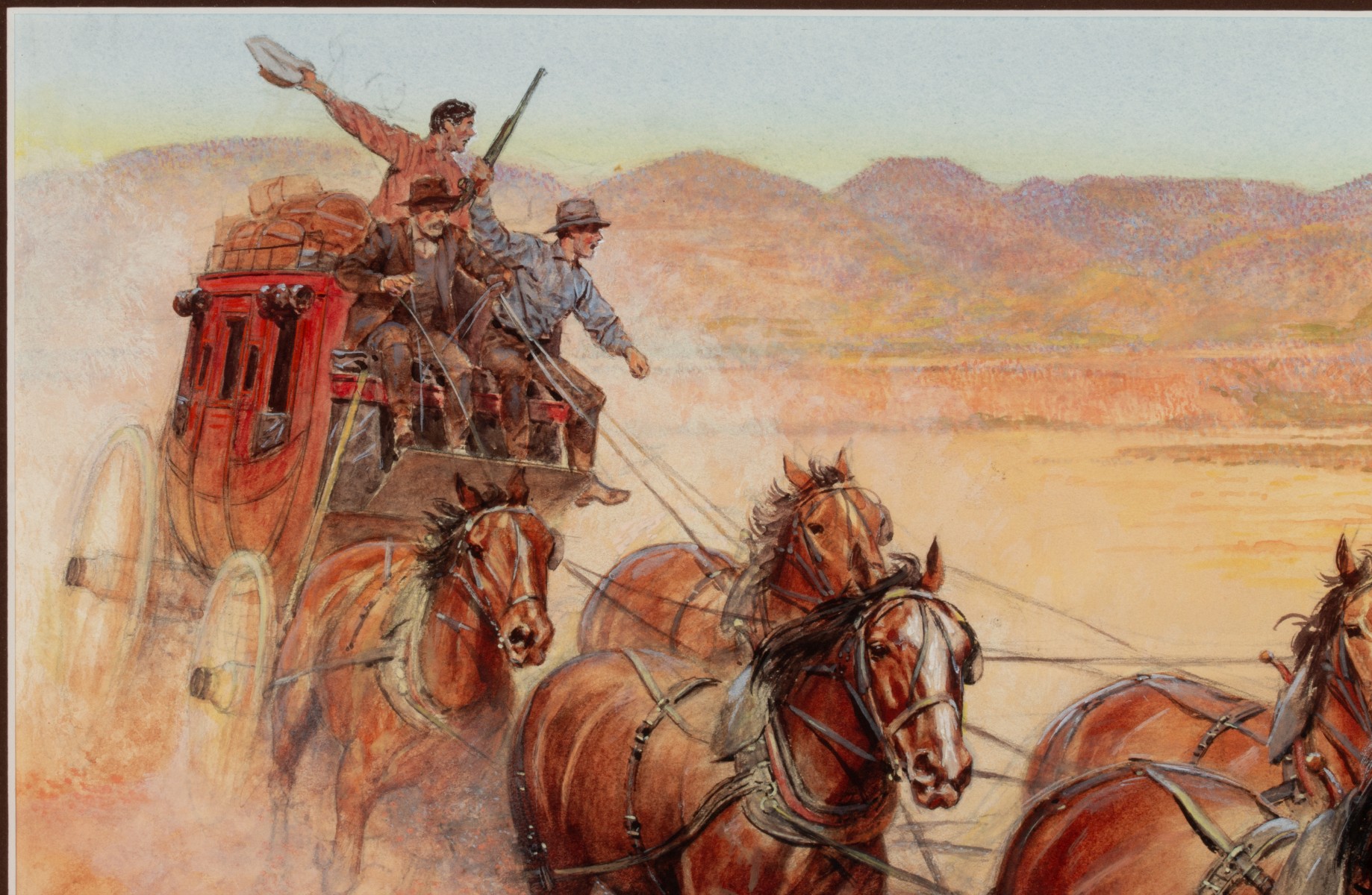 HUGH McBARRON (1902-1992) WATERCOLOR ILLUSTRATION