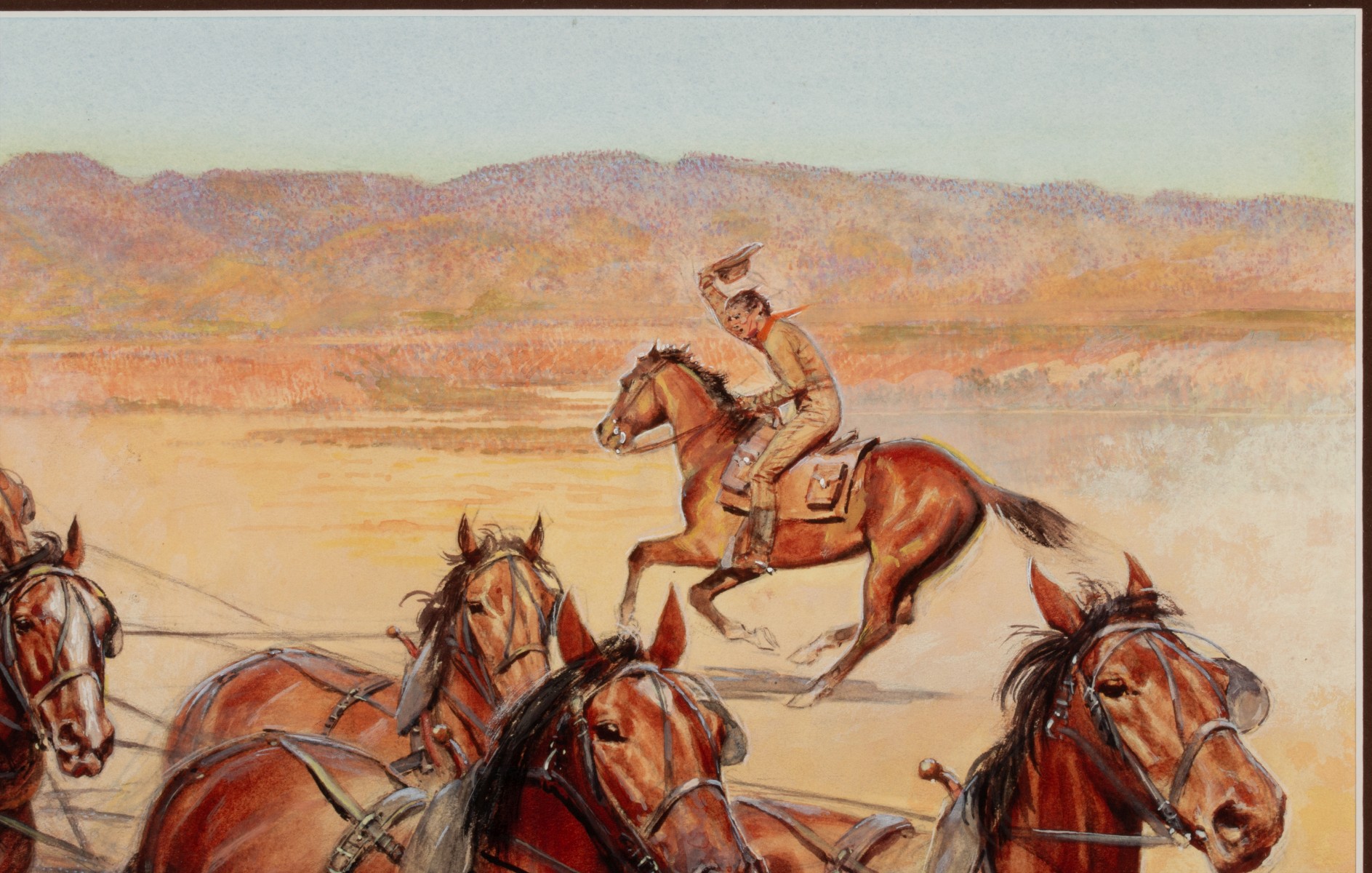 HUGH McBARRON (1902-1992) WATERCOLOR ILLUSTRATION