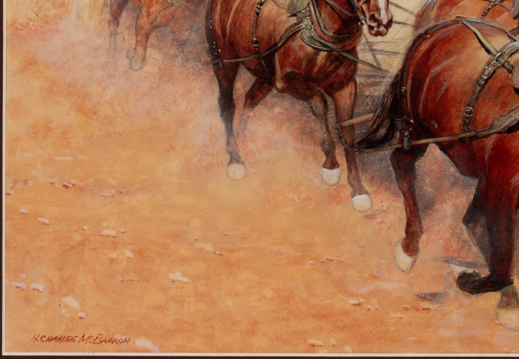 HUGH McBARRON (1902-1992) WATERCOLOR ILLUSTRATION