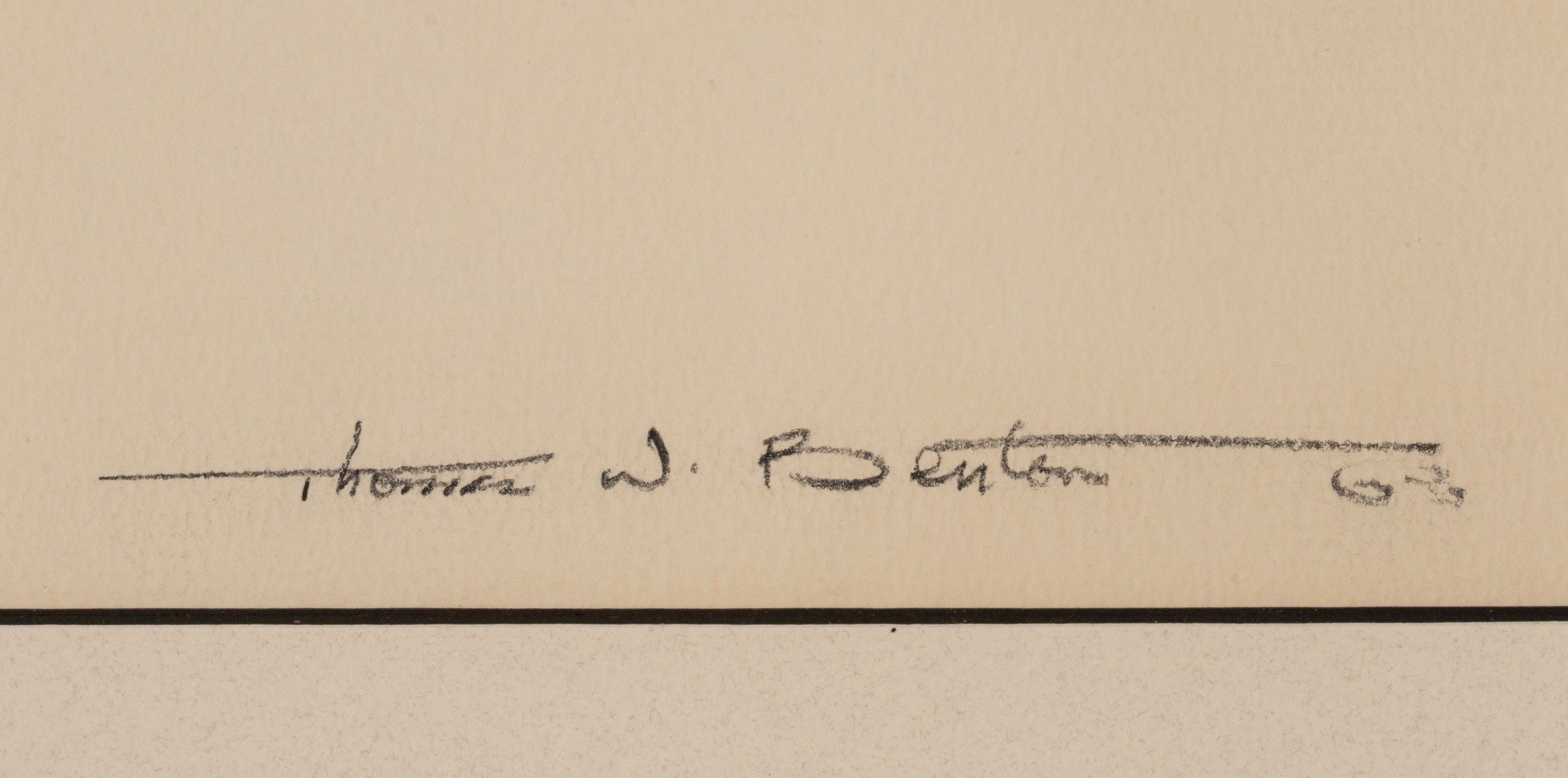 THOMAS W. BENTON (1930-2007) PENCIL SIGNED SERIGRAPH