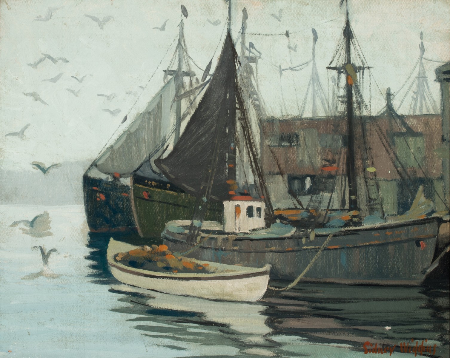 SIDNEY WIGGINS (1881-1940) OIL ON CANVAS