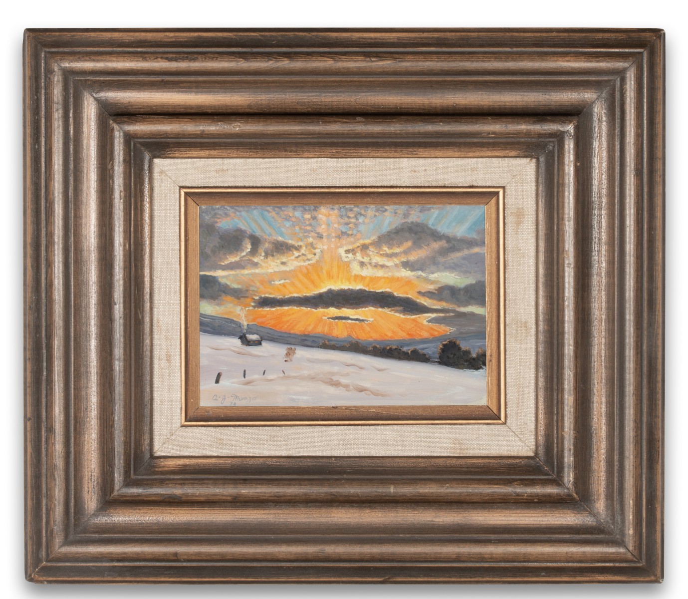 ANTHONY MANZO (B. 1938) OIL ON MASONITE