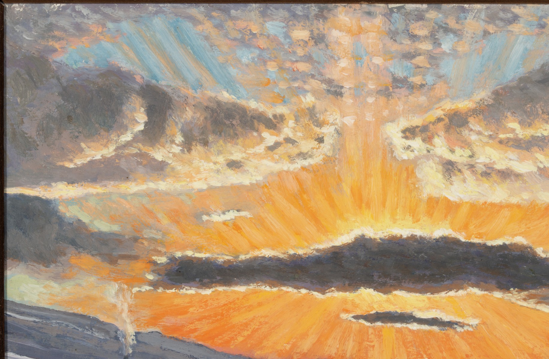 ANTHONY MANZO (B. 1938) OIL ON MASONITE