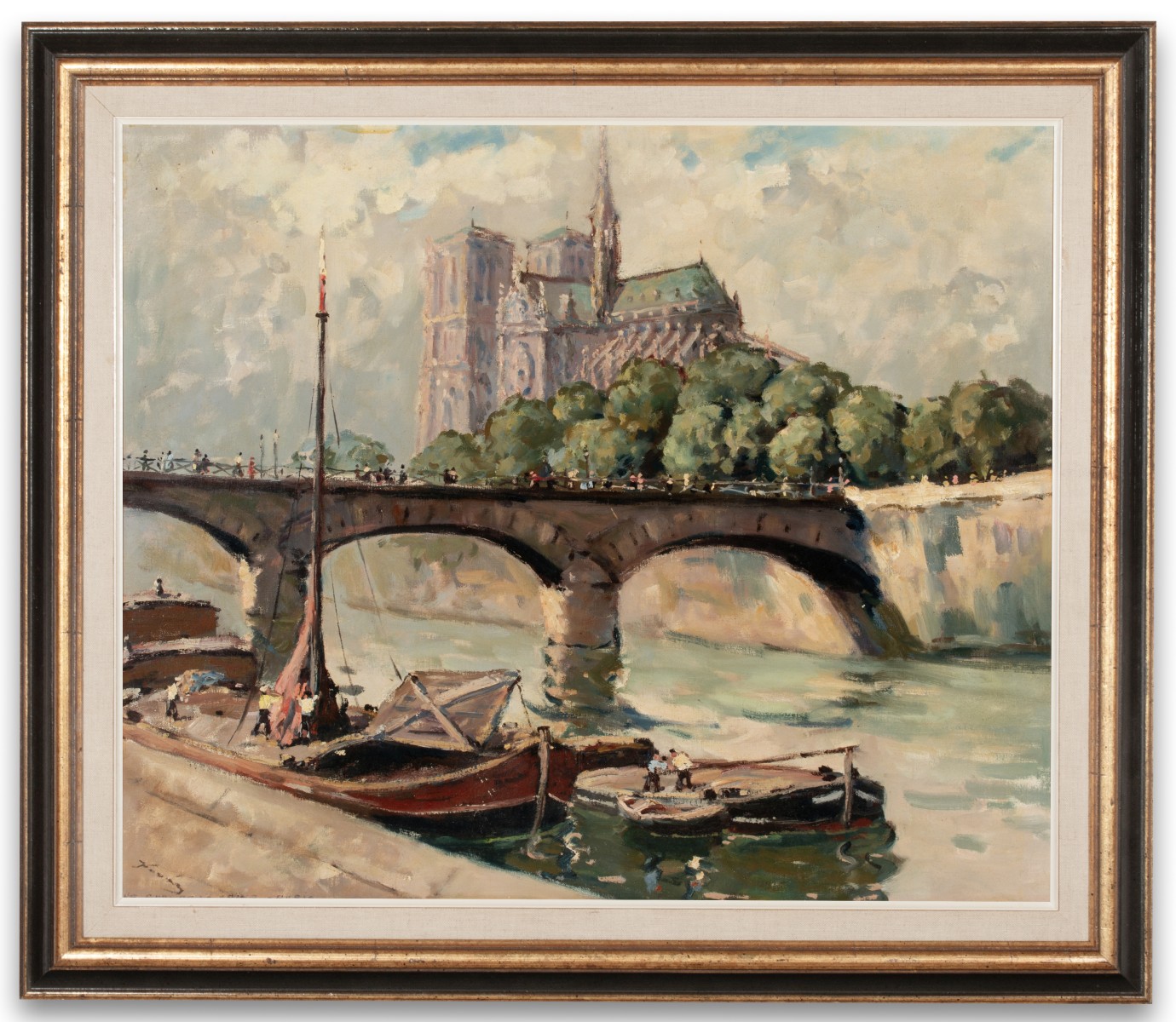 MID 20TH CENTURY FRENCH SCHOOL OIL ON CANVAS