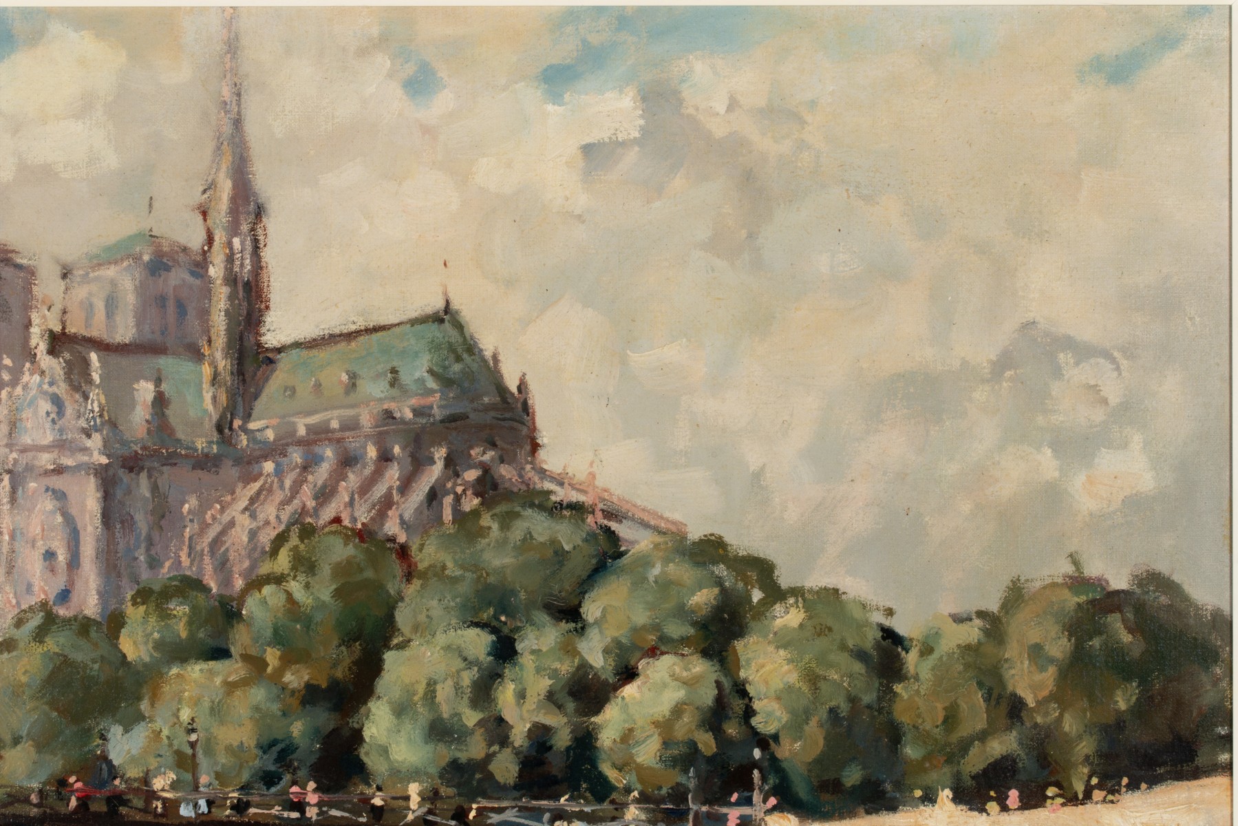 MID 20TH CENTURY FRENCH SCHOOL OIL ON CANVAS