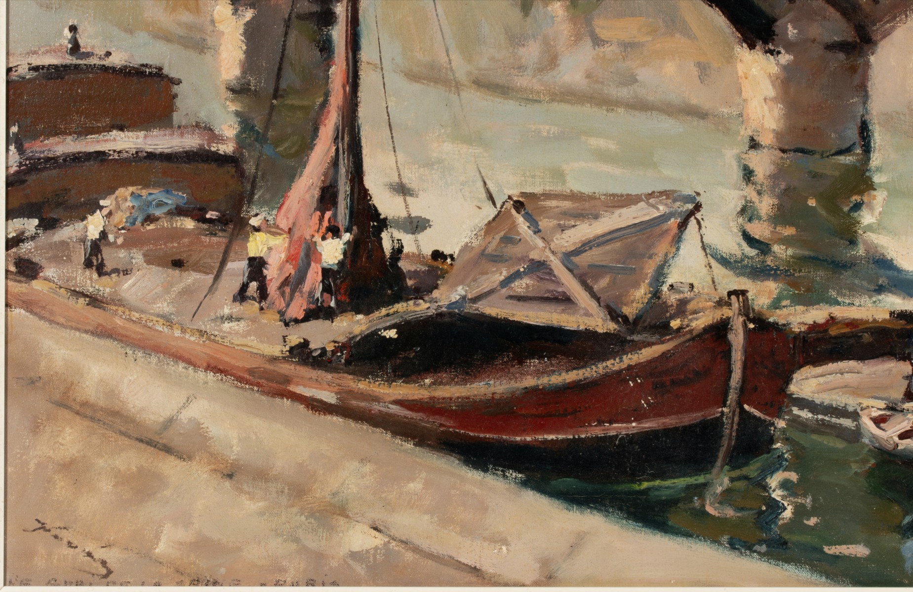 MID 20TH CENTURY FRENCH SCHOOL OIL ON CANVAS