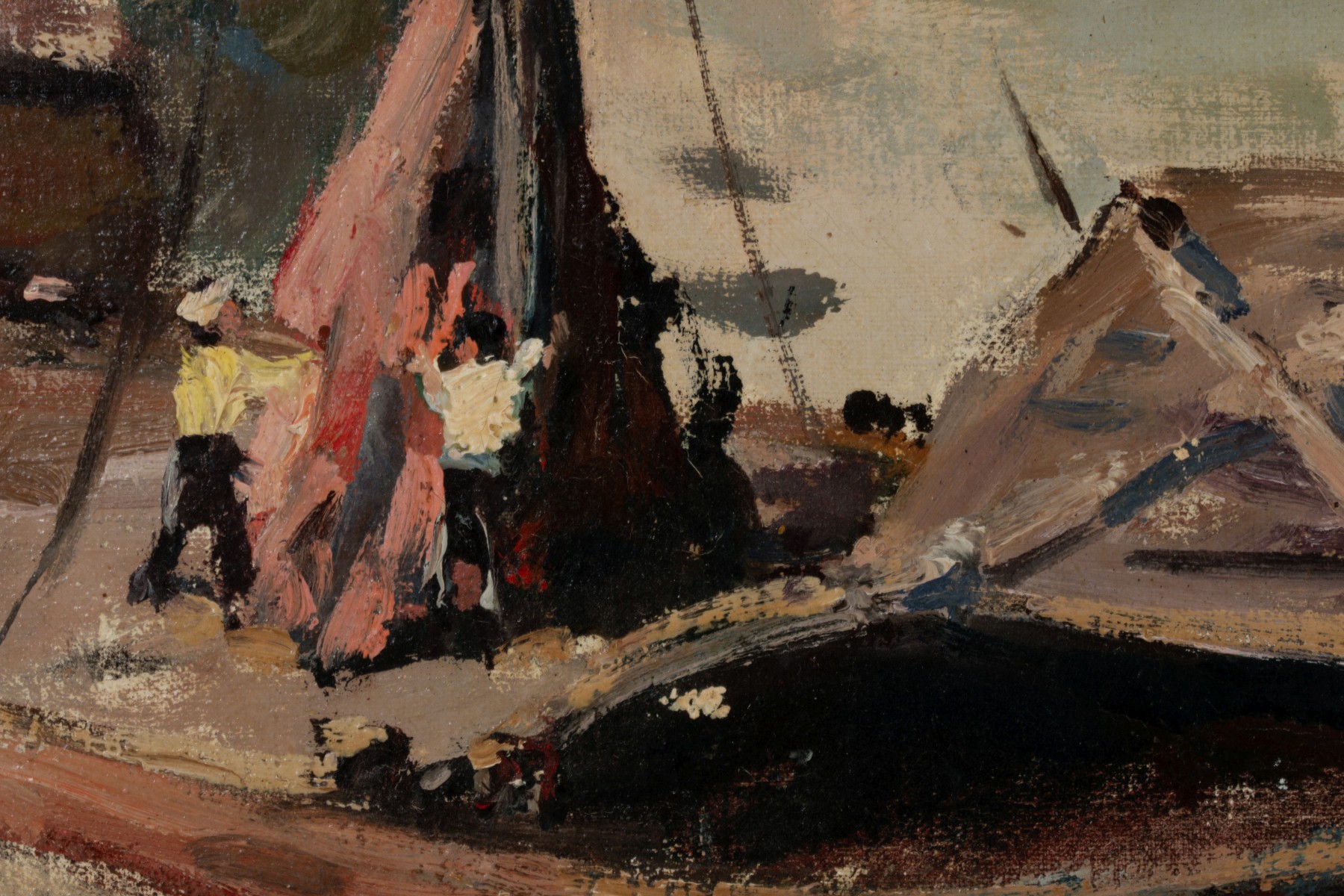 MID 20TH CENTURY FRENCH SCHOOL OIL ON CANVAS