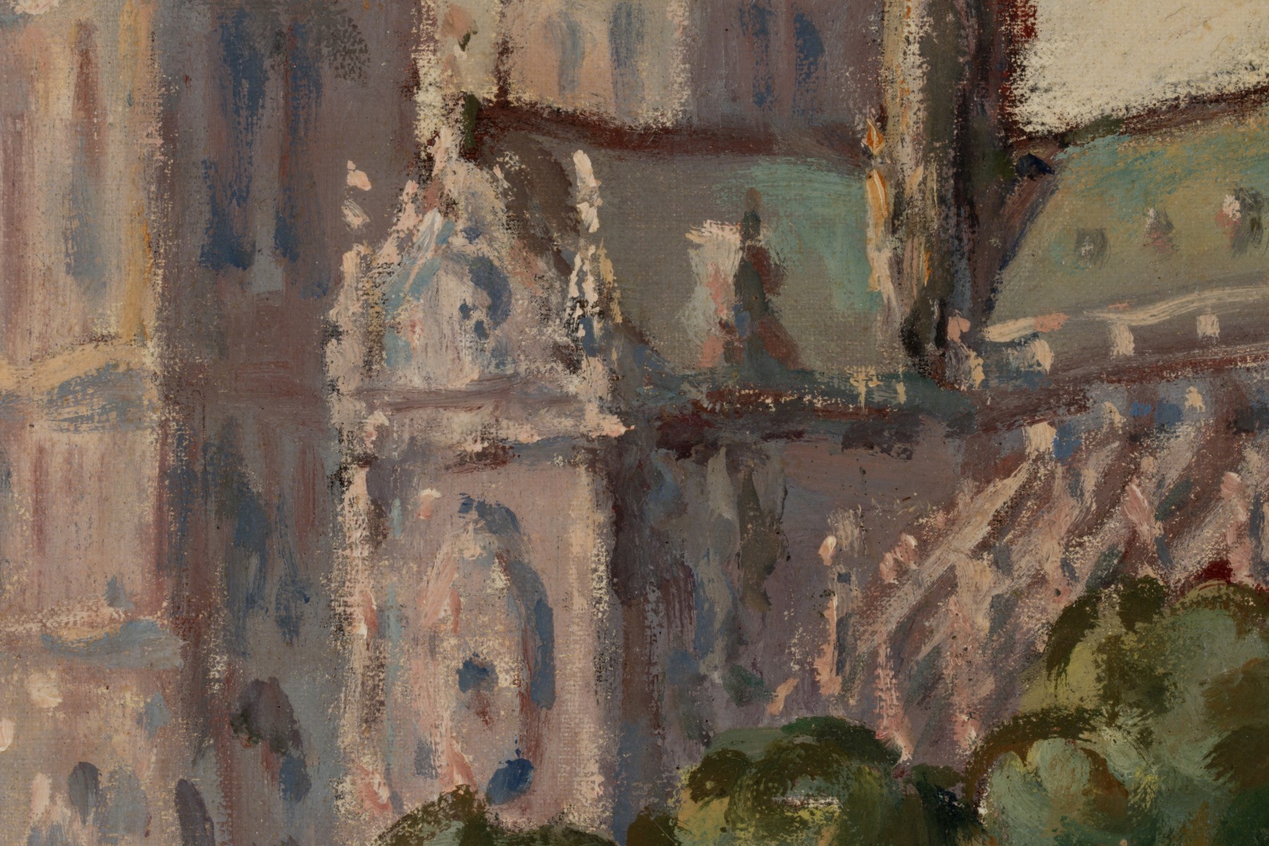 MID 20TH CENTURY FRENCH SCHOOL OIL ON CANVAS