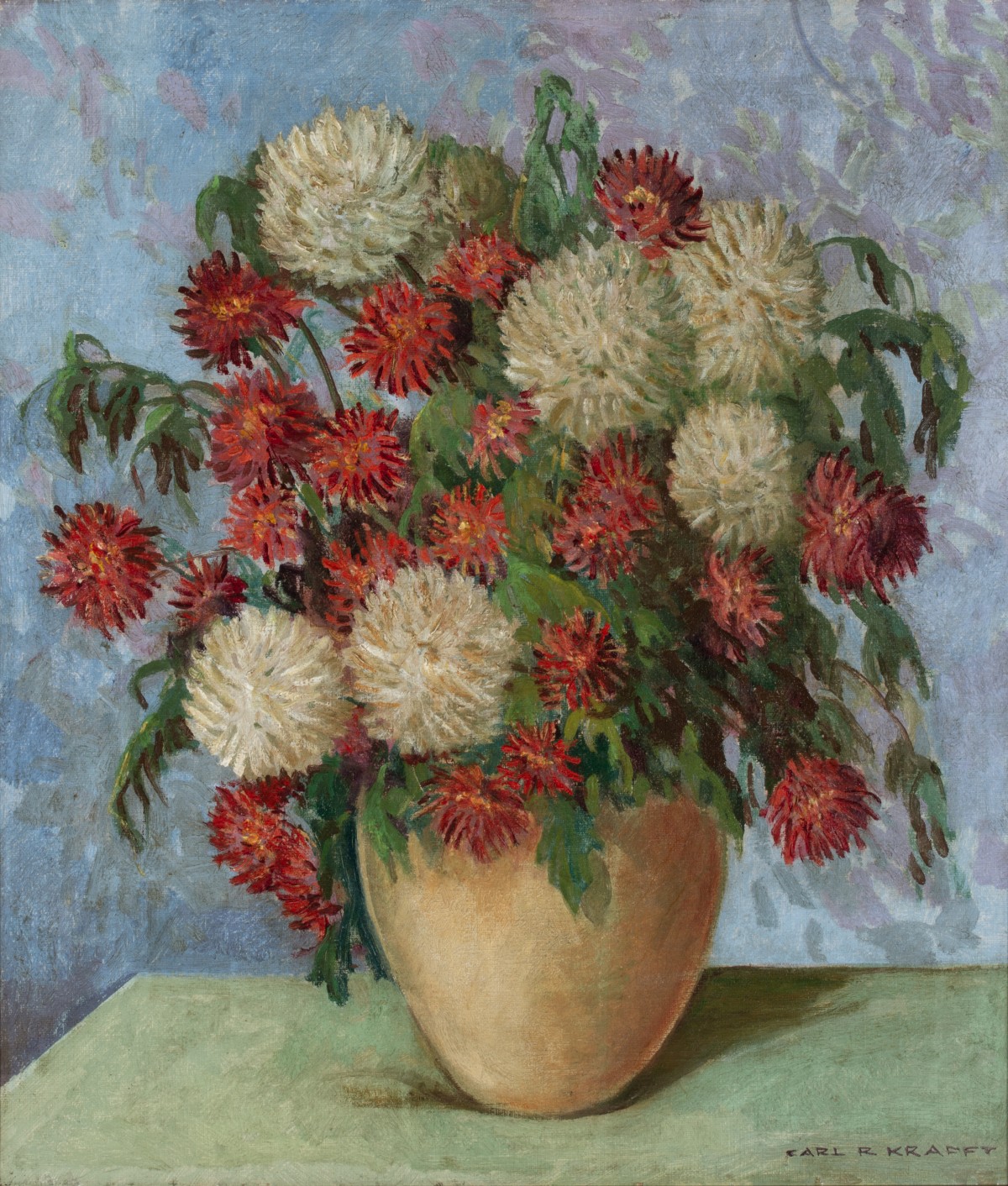 CARL KRAFFT (1884-1938) OIL ON CANVAS BOARD