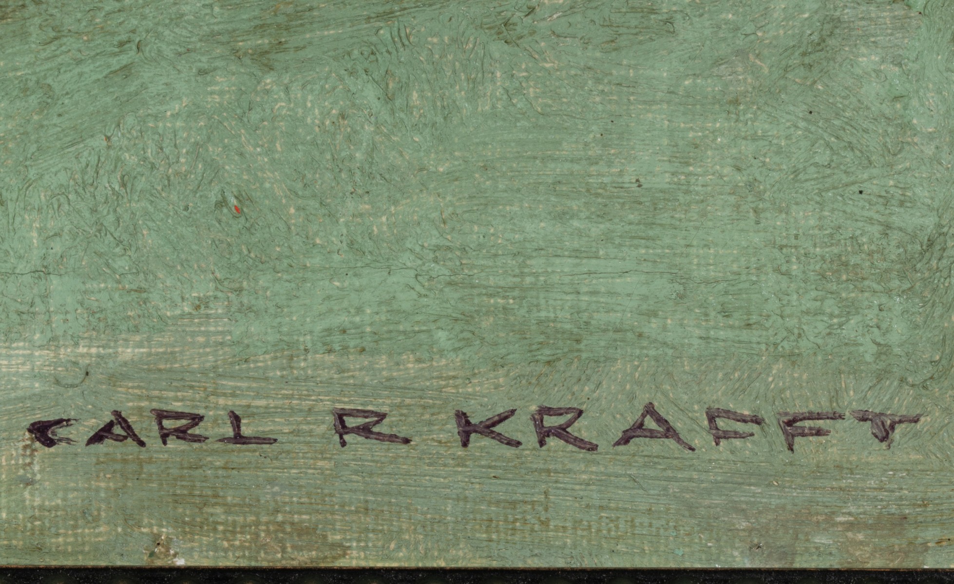 CARL KRAFFT (1884-1938) OIL ON CANVAS BOARD