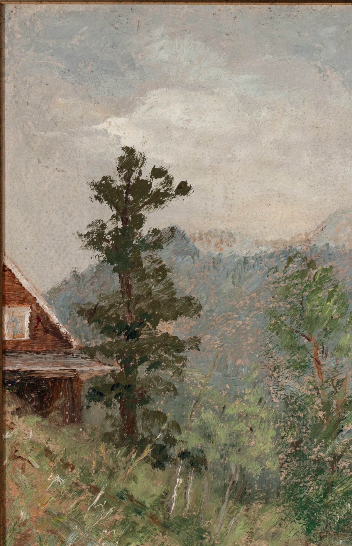 LESTER GILLETTE (1855-1940) OIL ON ARTIST'S BOARD